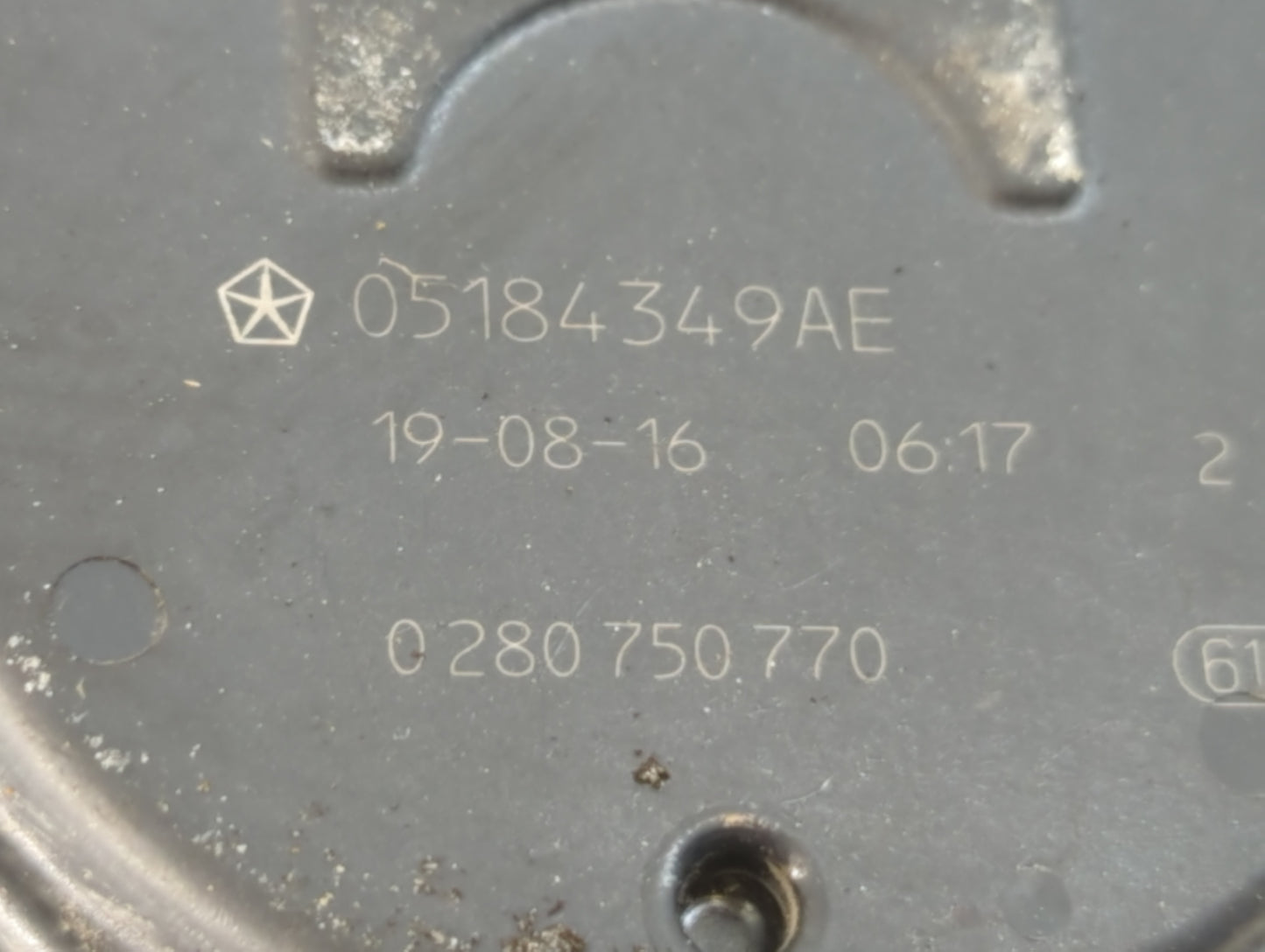 2011-2019 Dodge Journey Throttle Body P/N:0 280 750 770 05184349AE Fits OEM Used Auto Parts - Oemusedautoparts1.com