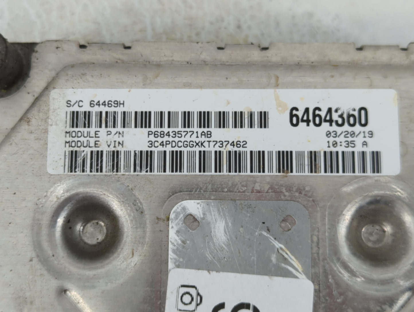 2016-2019 Dodge Journey PCM Engine Control Computer ECU ECM PCU OEM P/N:P68259135AB Fits Fits 2016 2017 2018 2019 OEM Used A