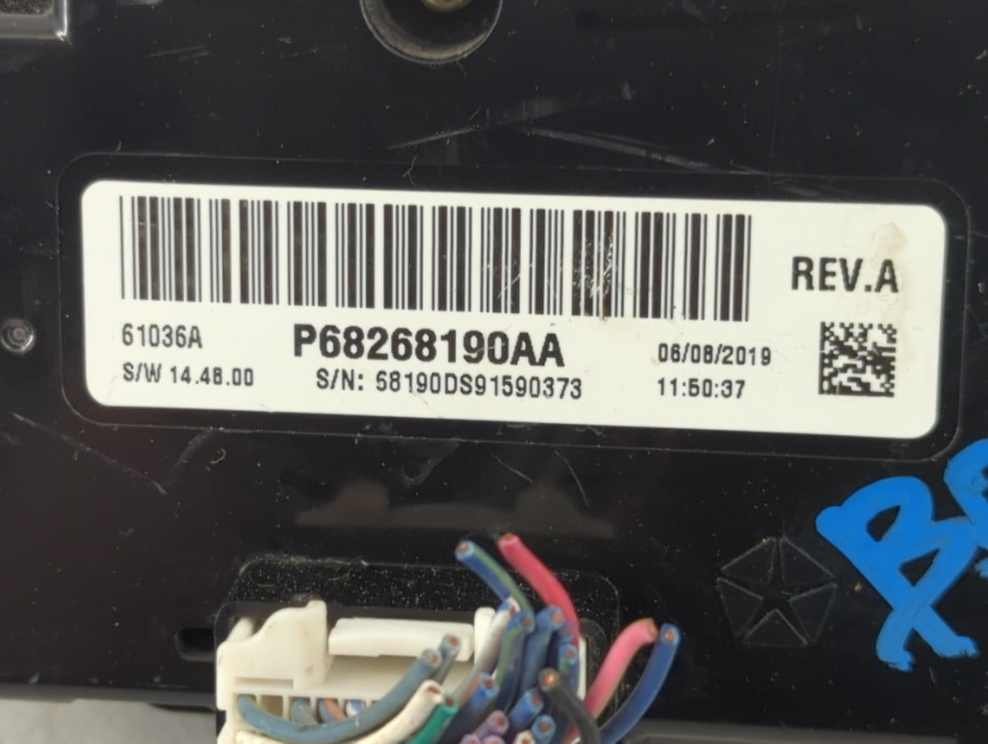 2019 Dodge Ram 1500 Climate Control Module Temperature AC/Heater Replacement P/N:P68268190AA Fits OEM Used Auto Parts - Oemu