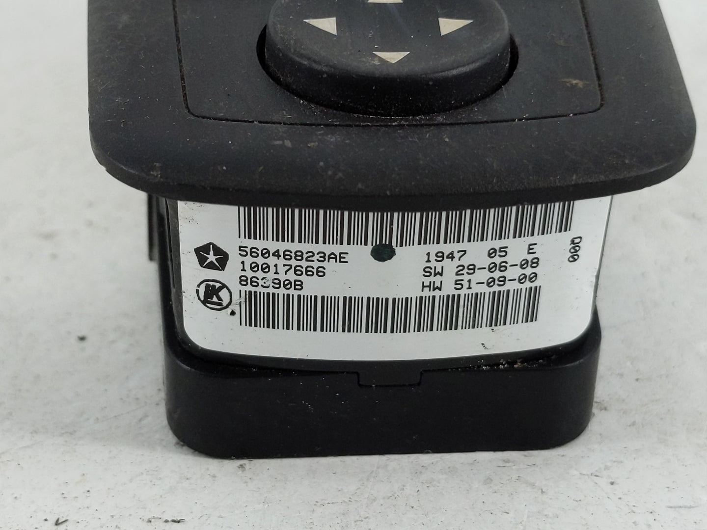 2019 Dodge Ram 1500 Master Power Window Switch Replacement Driver Side Left P/N:P56046823AE Fits OEM Used Auto Parts - Oemus