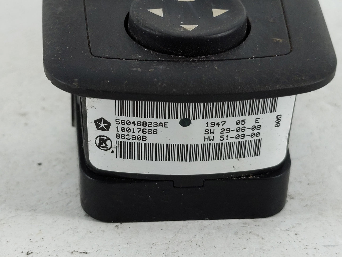 2019 Dodge Ram 1500 Master Power Window Switch Replacement Driver Side Left P/N:P56046823AE Fits OEM Used Auto Parts - Oemus