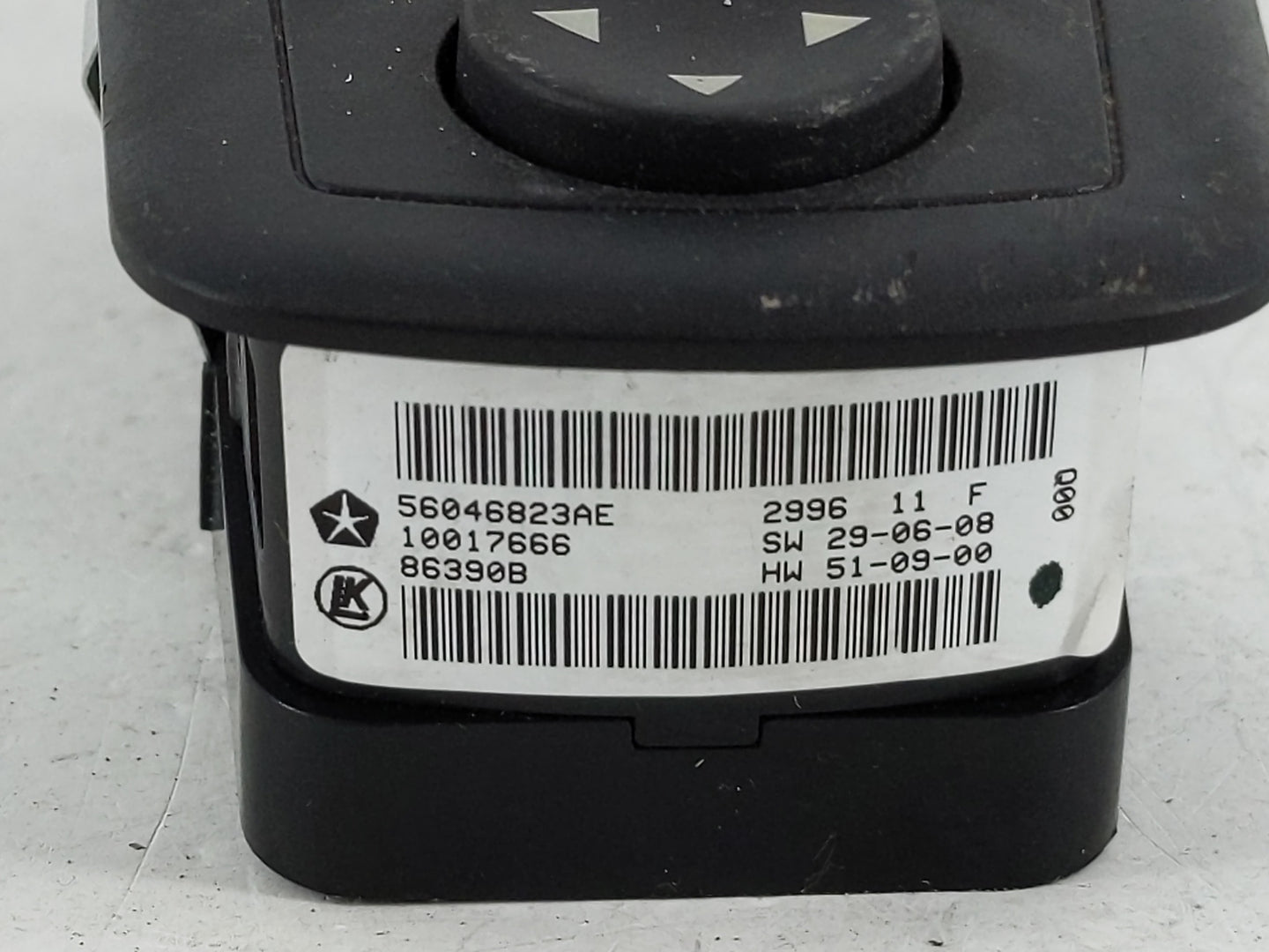 2019 Dodge Ram 1500 Master Power Window Switch Replacement Driver Side Left P/N:P56046823AE Fits OEM Used Auto Parts - Oemus