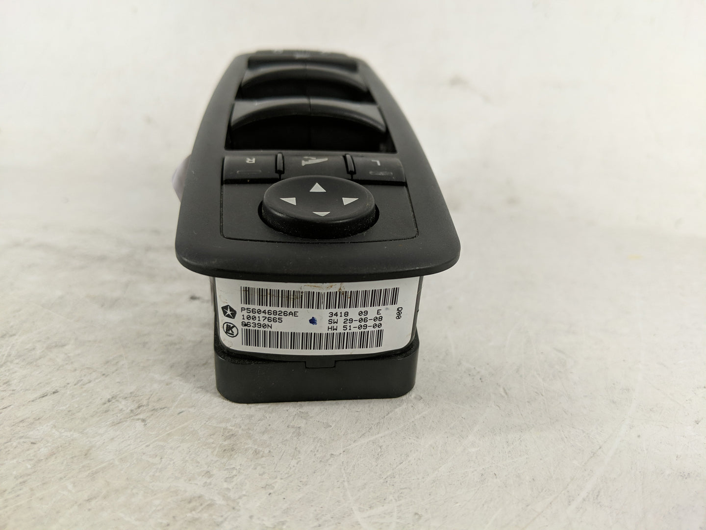 2019 Dodge Ram 1500 Master Power Window Switch Replacement Driver Side Left P/N:P56046826AE Fits OEM Used Auto Parts - Oemus