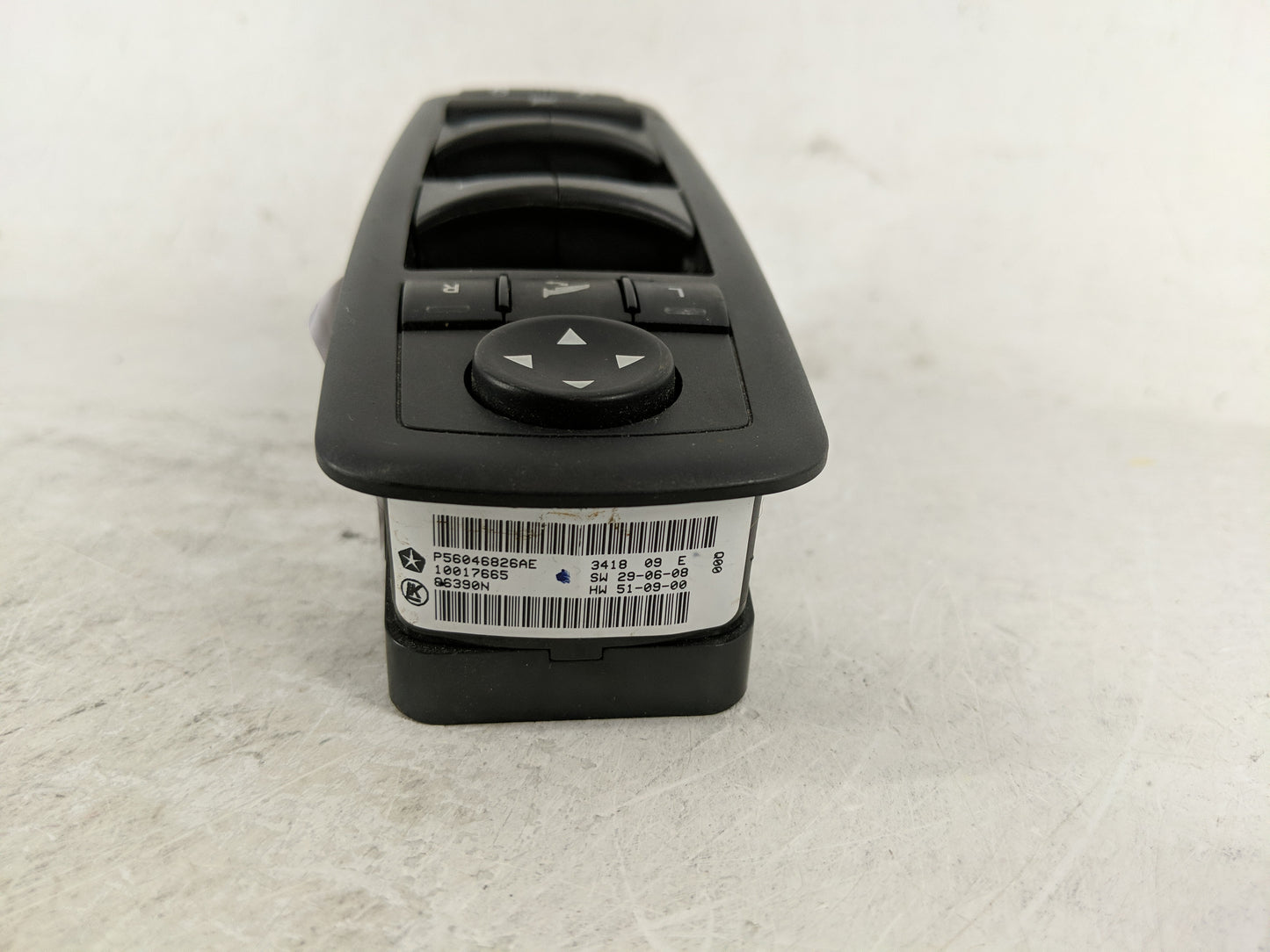2019 Dodge Ram 1500 Master Power Window Switch Replacement Driver Side Left P/N:P56046826AE Fits OEM Used Auto Parts - Oemus
