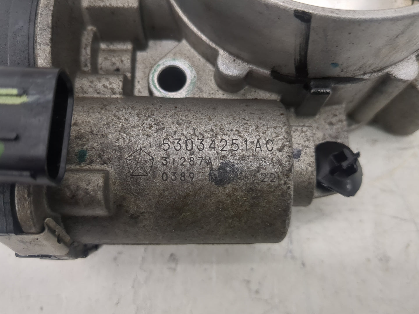 2019 Dodge Ram 1500 Throttle Body P/N:53034251AC Fits Fits 2012 2013 2014 2015 2016 2017 2018 2020 2021 2022 OEM Used Auto P