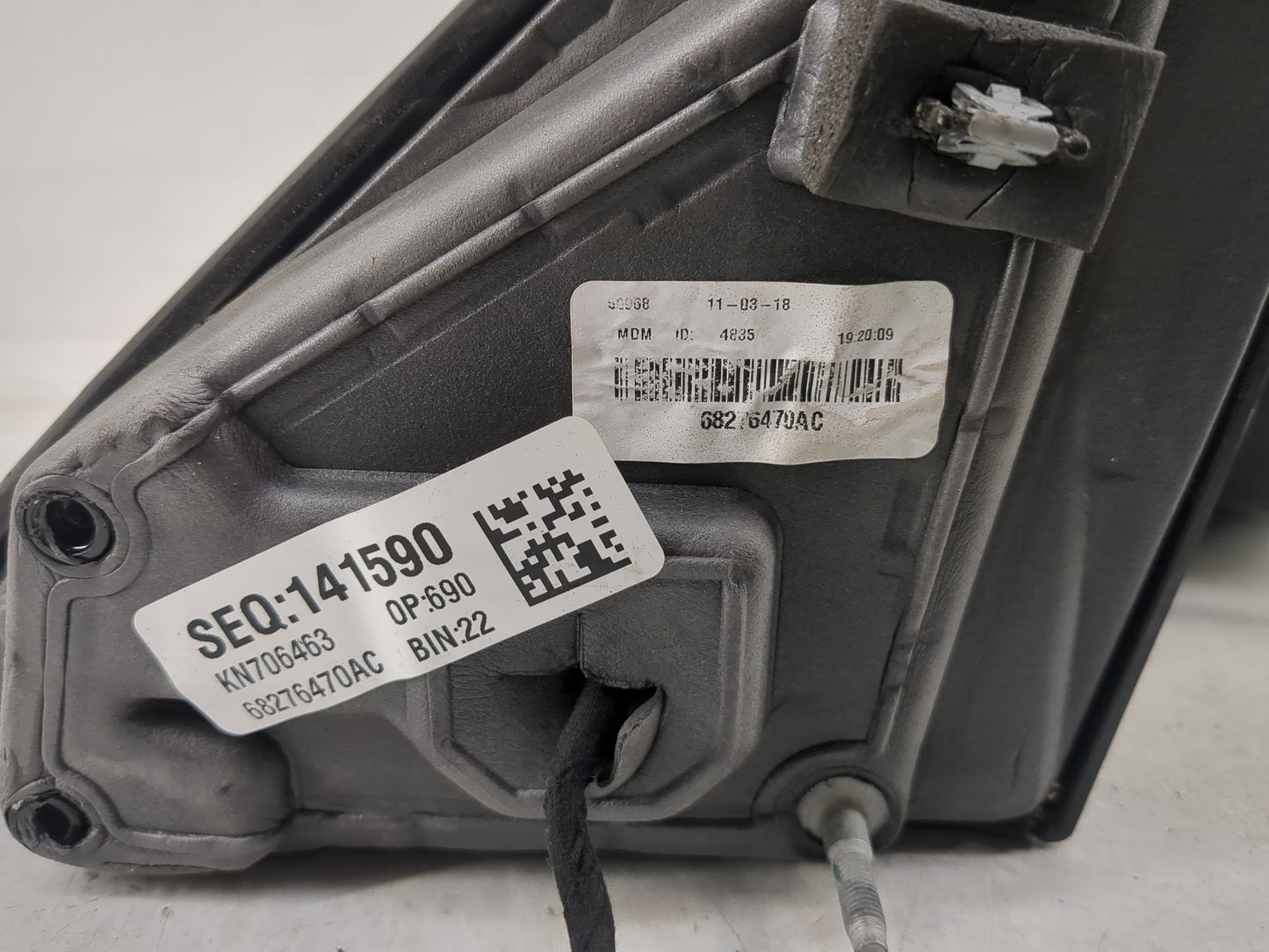2019 Dodge Ram 1500 Passenger Side View Mirror - Right Door Mirror OEM Used - Oemusedautoparts1.com