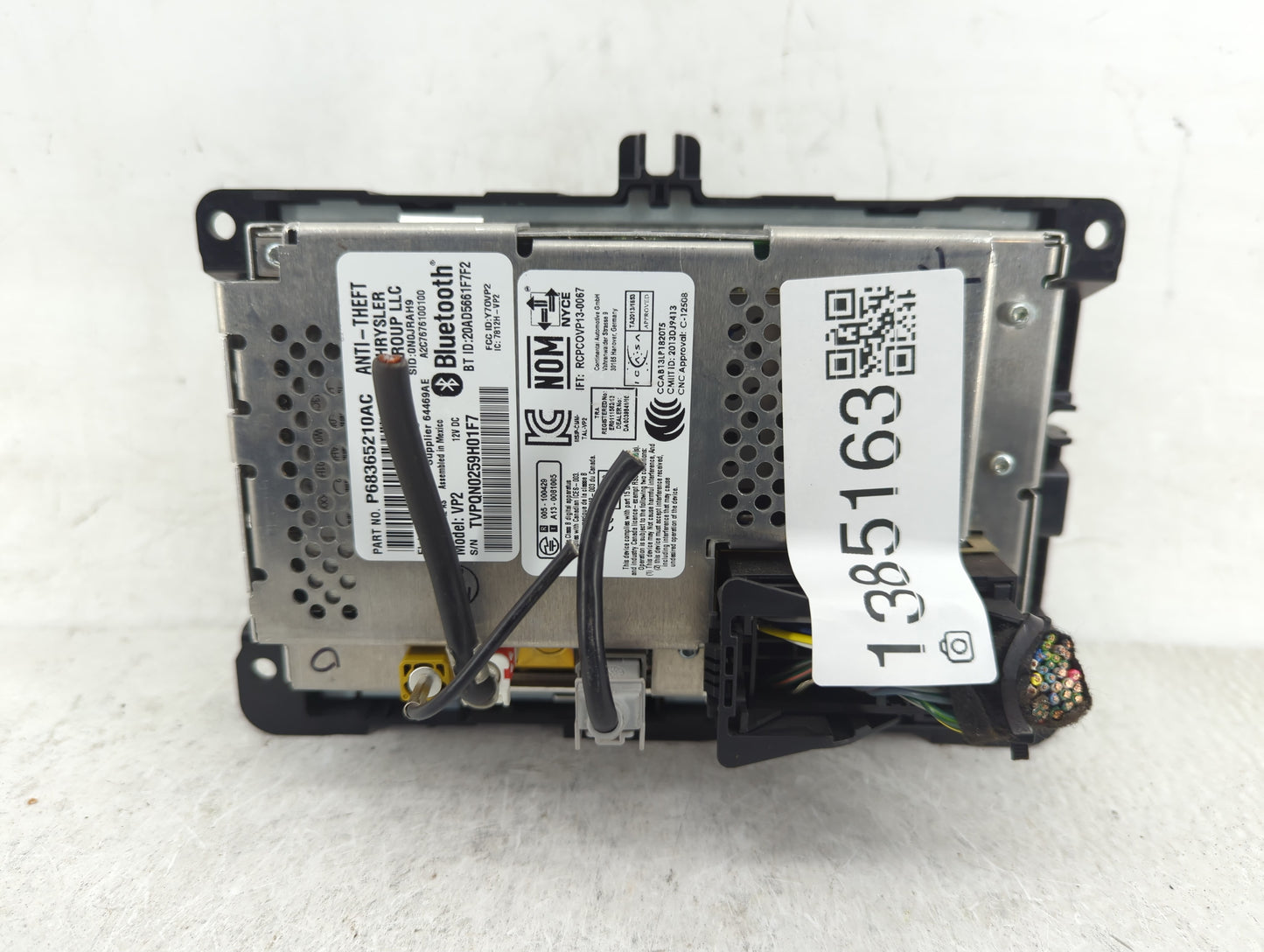2019 Dodge Ram 1500 Radio AM FM Cd Player Receiver Replacement P/N:68365210AC Fits Fits 2018 2020 OEM Used Auto Parts - Oemu