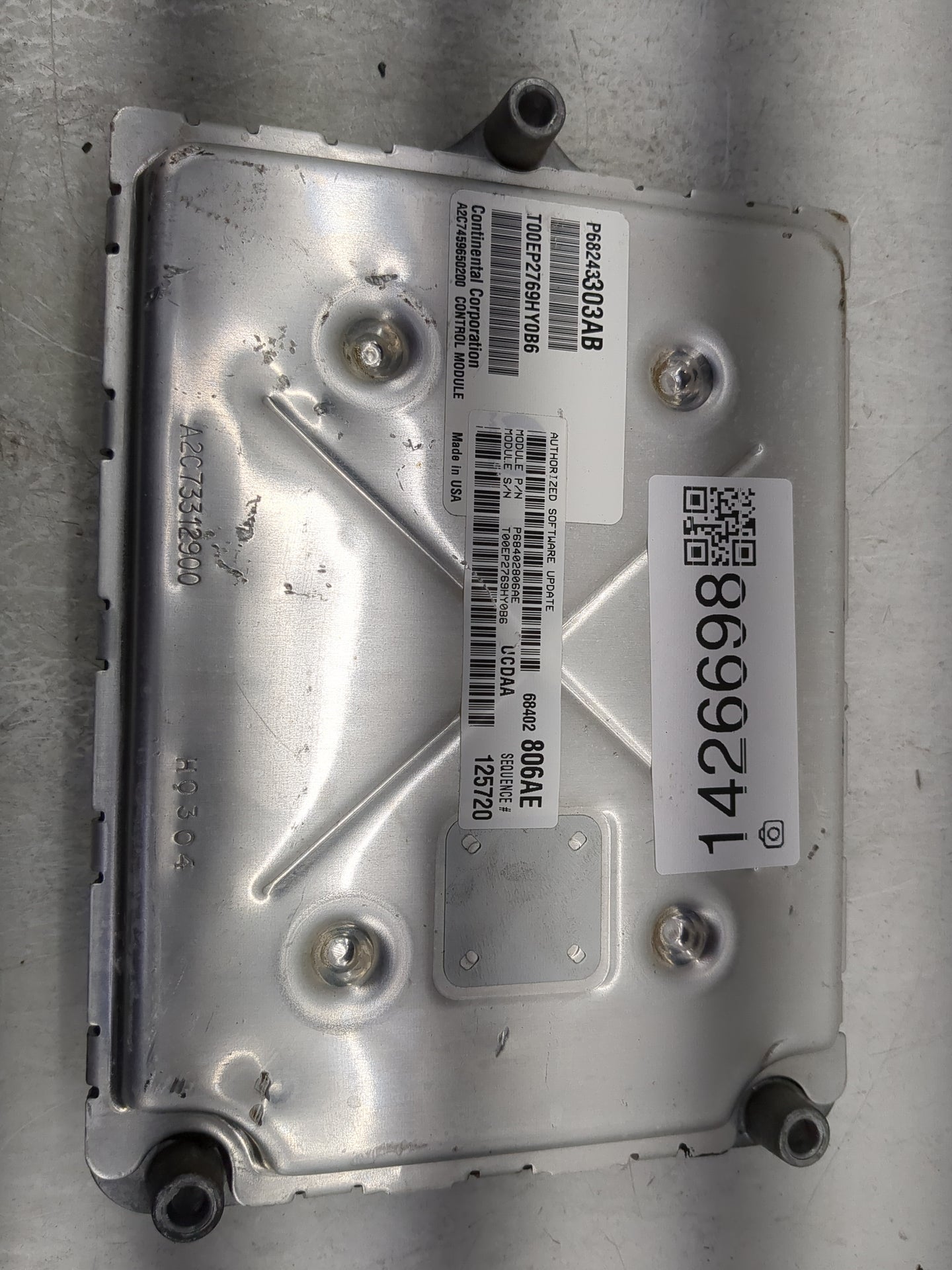 2019 Dodge Ram 1500 PCM Engine Control Computer ECU ECM PCU OEM P/N:P68243303AB 68243303AB Fits Fits 2016 2017 2018 2020 OEM