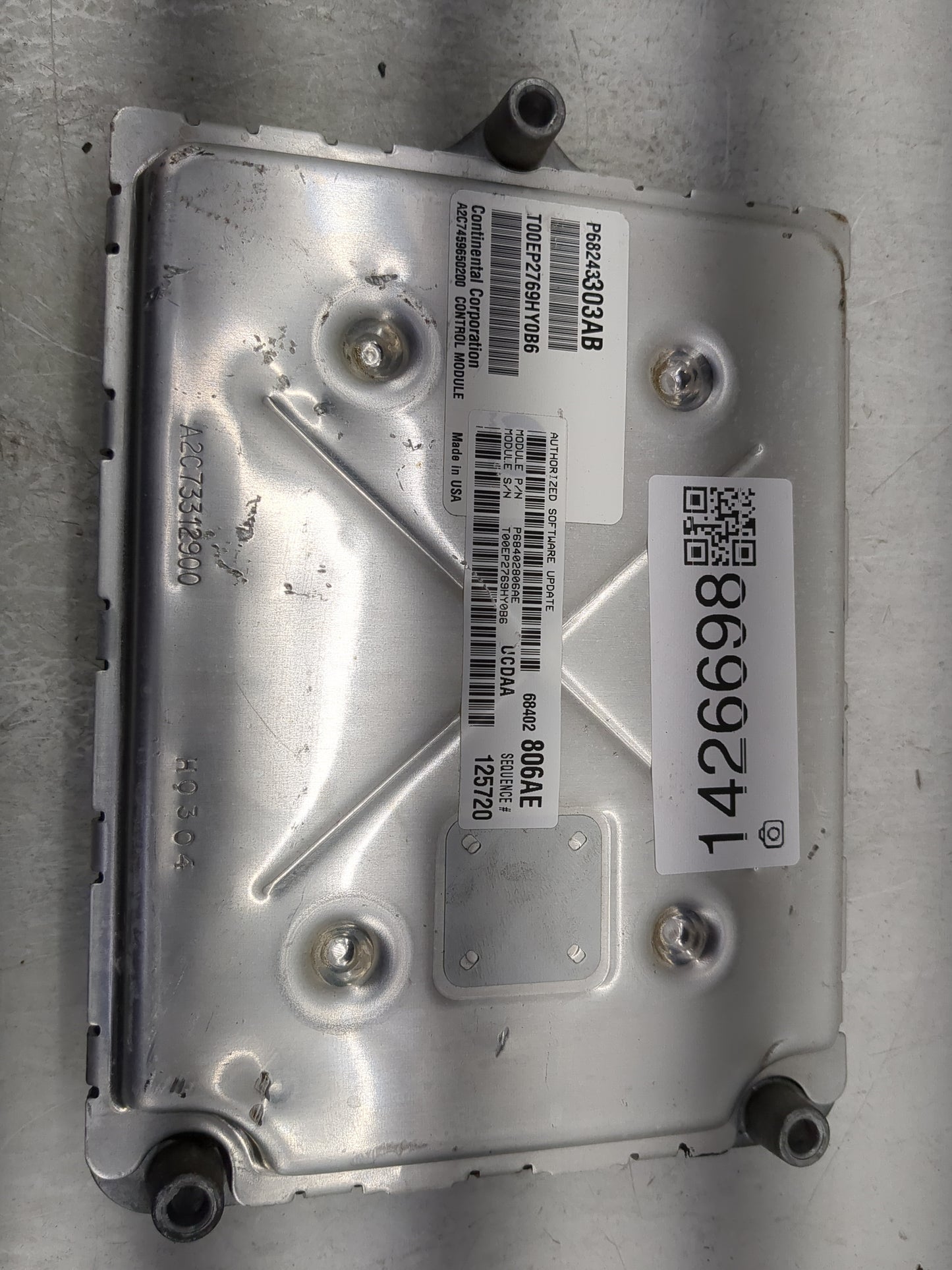 2019 Dodge Ram 1500 PCM Engine Control Computer ECU ECM PCU OEM P/N:P68243303AB 68243303AB Fits Fits 2016 2017 2018 2020 OEM