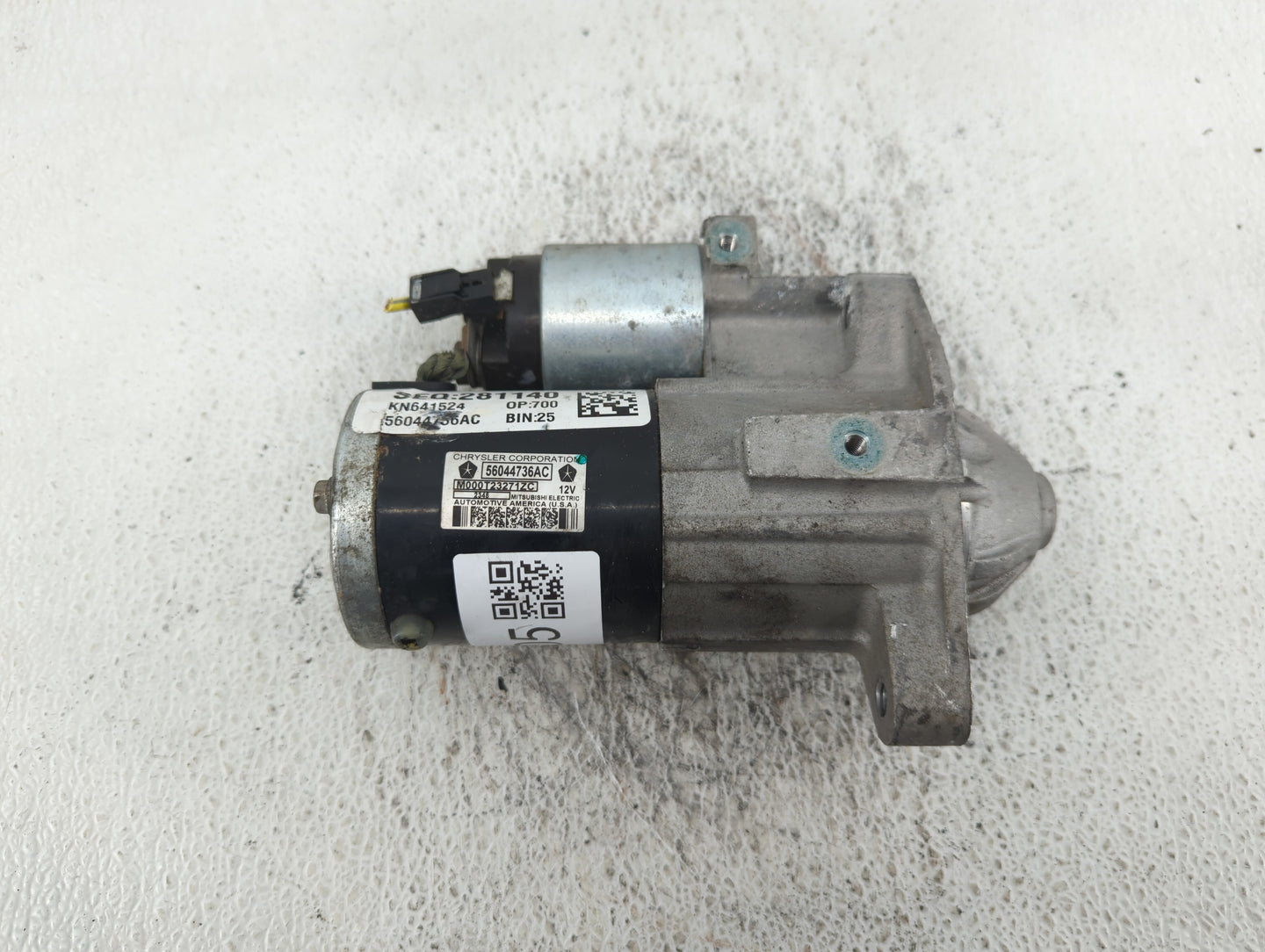 2019 Dodge Ram 1500 Car Starter Motor Solenoid OEM P/N:M000T23271ZC 56044736AC Fits OEM Used Auto Parts - Oemusedautoparts1.
