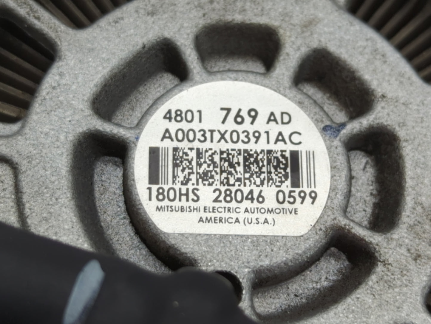 2019 Dodge Ram 1500 Alternator Replacement Generator Charging Assembly Engine OEM P/N:4801 769 AD Fits OEM Used Auto Parts -