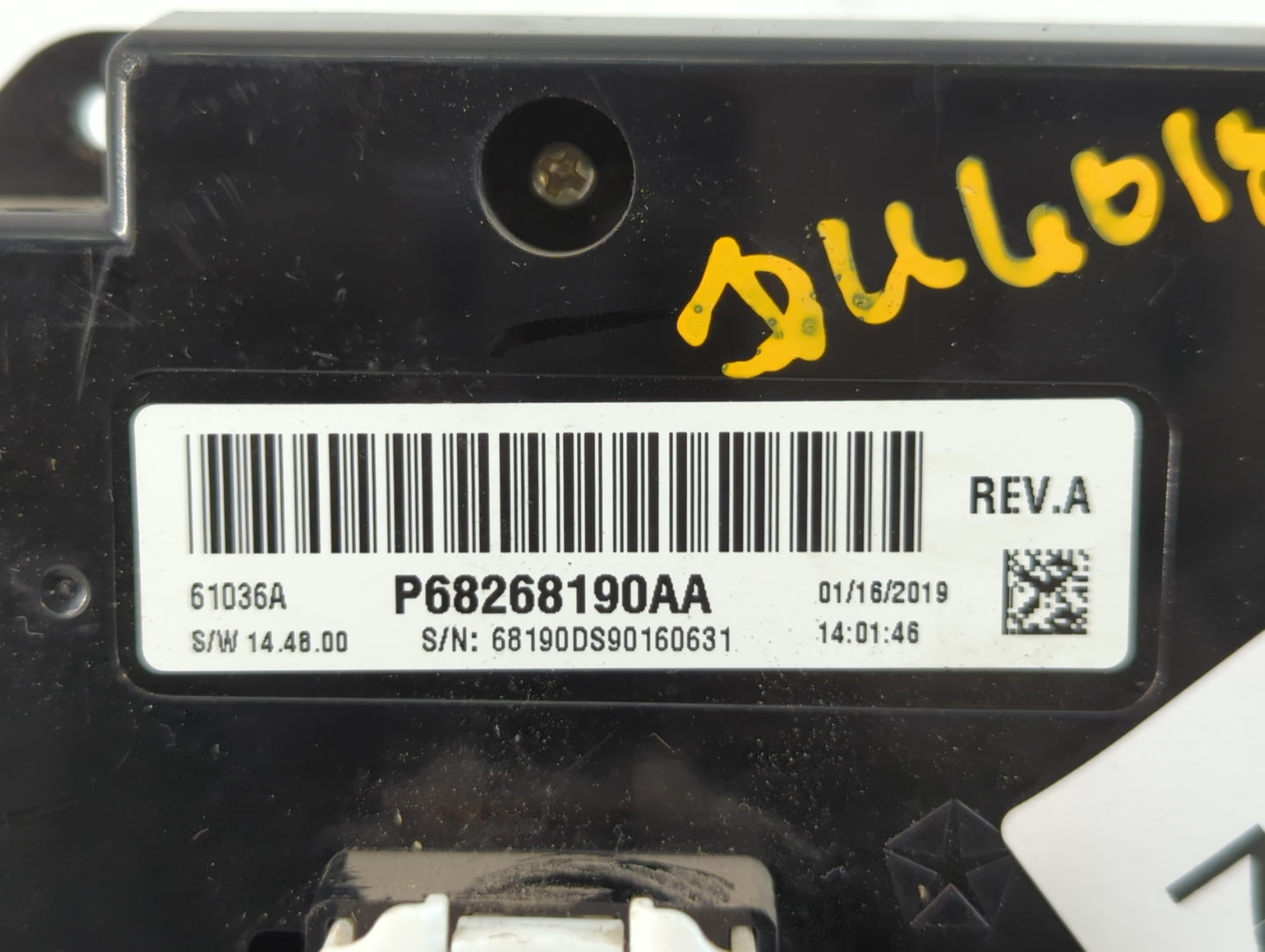 2019 Dodge Ram 1500 Climate Control Module Temperature AC/Heater Replacement P/N:P68268190AA Fits OEM Used Auto Parts - Oemu