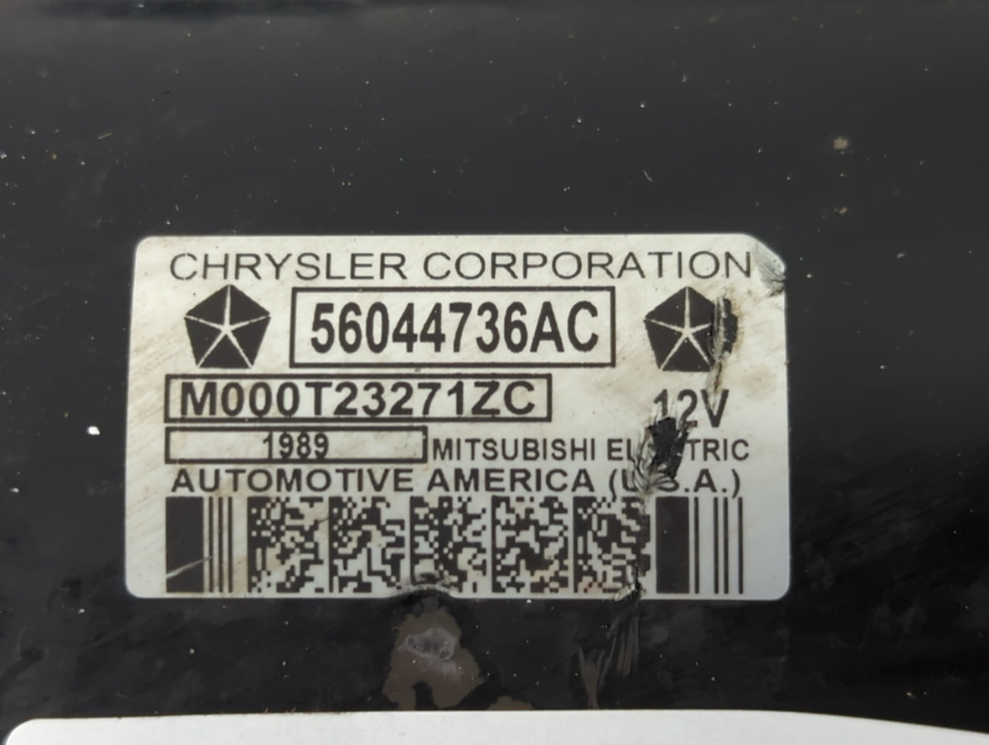 2019 Dodge Ram 1500 Car Starter Motor Solenoid OEM P/N:56044736AC 800-228-9672 Fits OEM Used Auto Parts - Oemusedautoparts1.