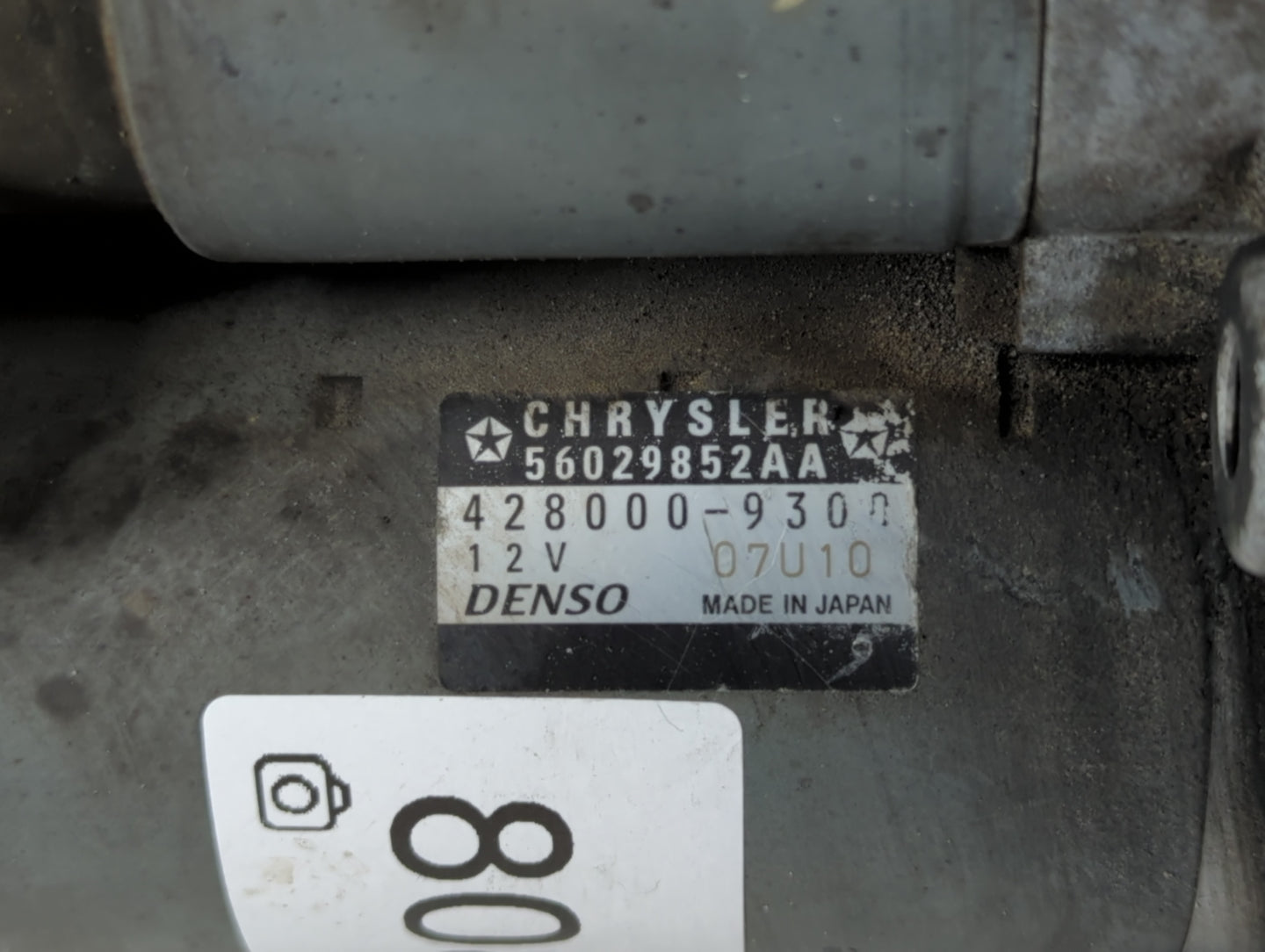 2019 Dodge Ram 1500 Car Starter Motor Solenoid OEM P/N:56029852AA 428000-9300 Fits OEM Used Auto Parts - Oemusedautoparts1.c
