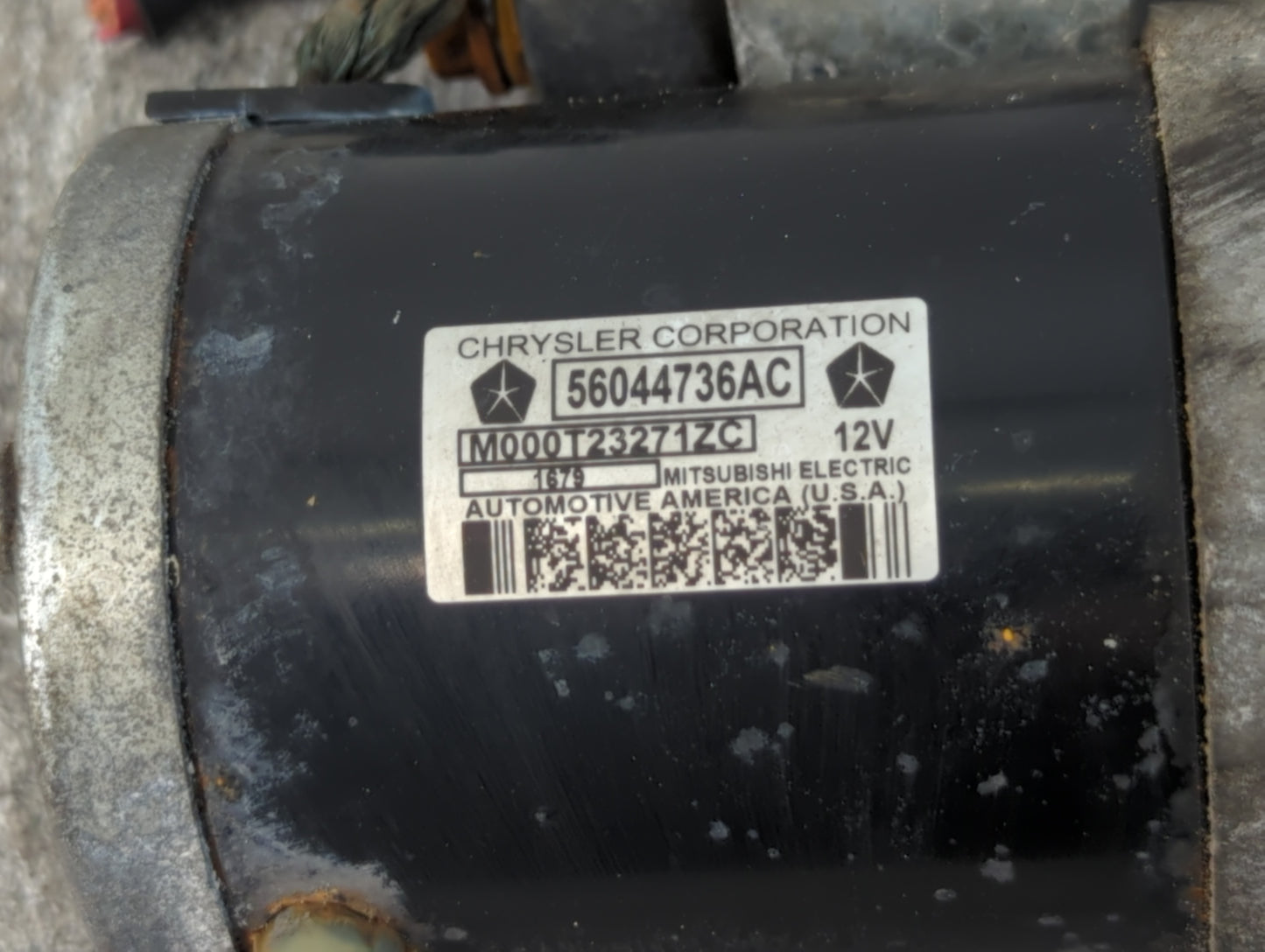 2019 Dodge Ram 1500 Car Starter Motor Solenoid OEM P/N:56044736AC Fits OEM Used Auto Parts - Oemusedautoparts1.com