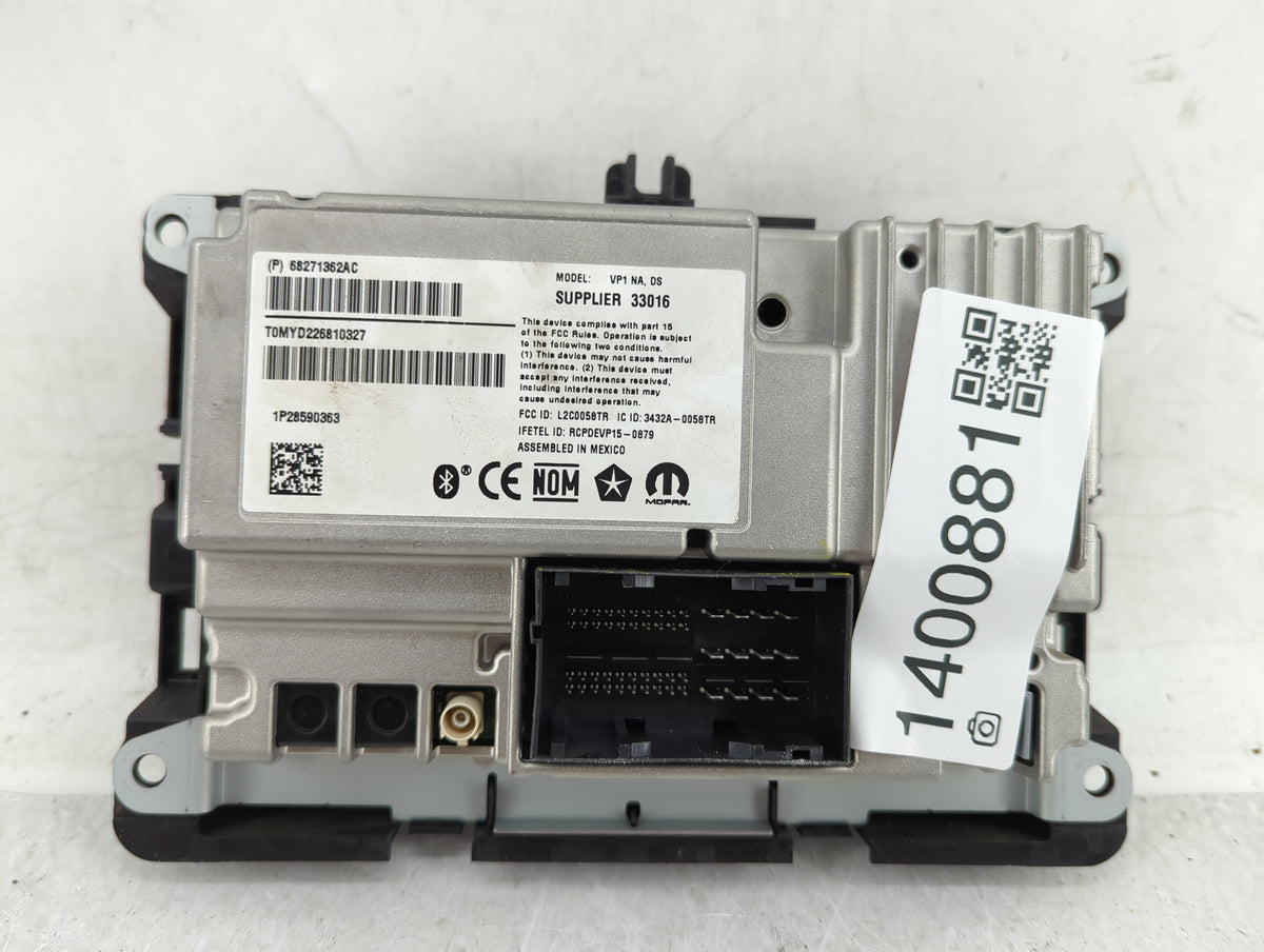 2019 Dodge Ram 1500 Classic Radio AM FM Cd Player Receiver Replacement P/N:68271362AC L2C0058TR, 3432A-0058TR Fits 2017 2018