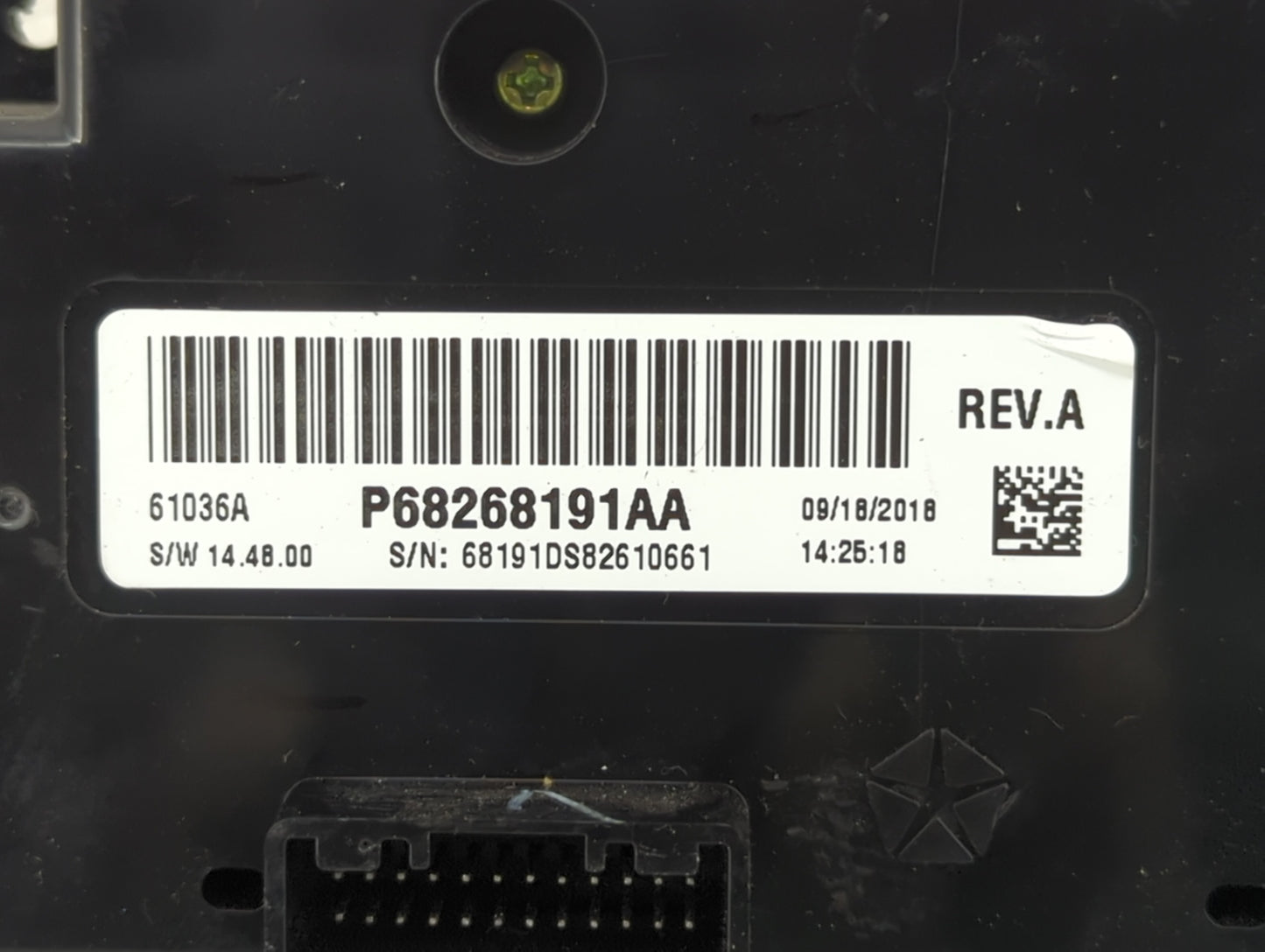 2019 Dodge Ram 1500 Classic Climate Control Module Temperature AC/Heater Replacement P/N:P68268191AA 68191DS82610661 Fits OE