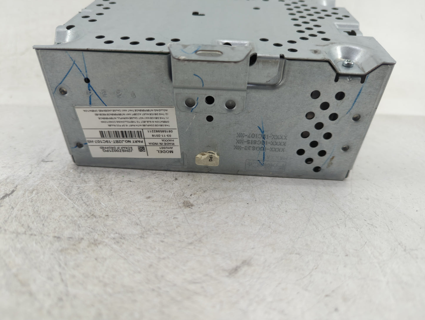 2018-2019 Ford Ecosport Radio AM FM Cd Player Receiver Replacement P/N:J2BT-19C107-HS Fits Fits 2018 2019 OEM Used Auto Part