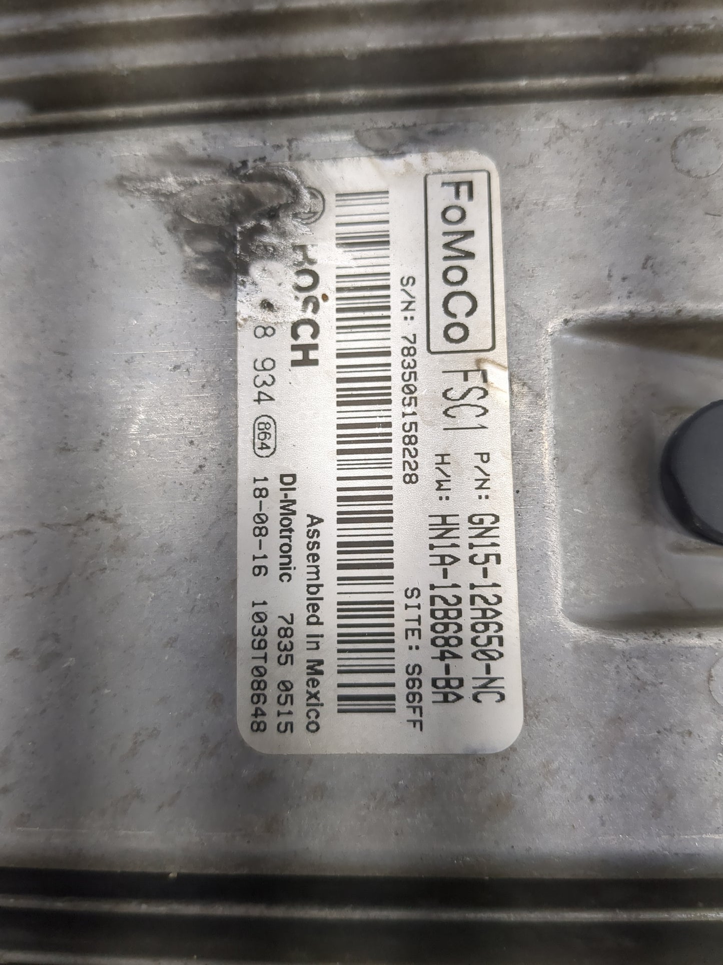 2018-2022 Ford Ecosport PCM Engine Control Computer ECU ECM PCU OEM P/N:GN15-12A650-NC HN1A-12B684-BA Fits OEM Used Auto Par