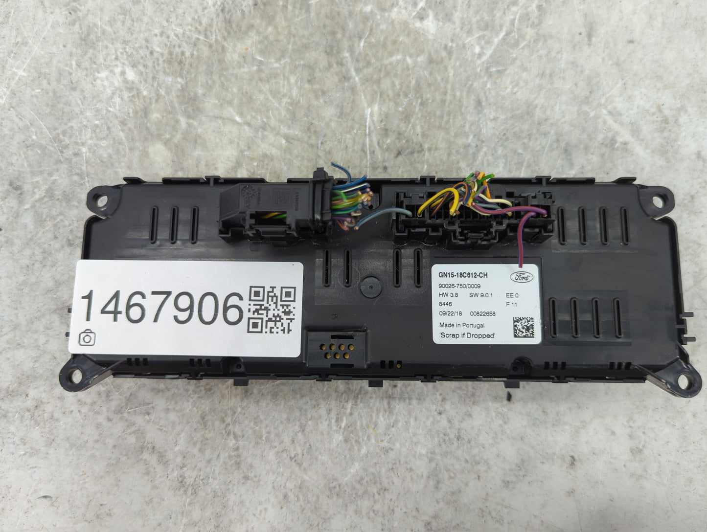 2018-2020 Ford Ecosport Climate Control Module Temperature AC/Heater Replacement P/N:GN15-18C612-CH Fits Fits 2018 2019 2020