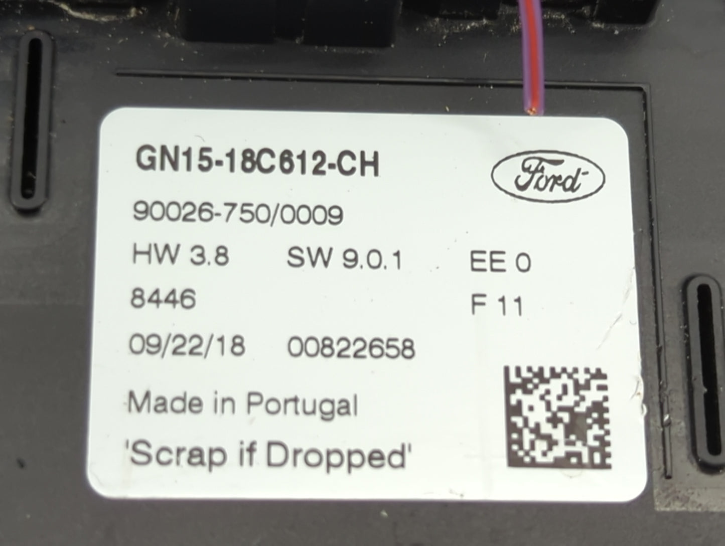 2018-2020 Ford Ecosport Climate Control Module Temperature AC/Heater Replacement P/N:GN15-18C612-CH Fits Fits 2018 2019 2020