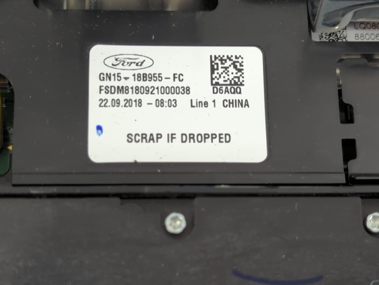 2018-2019 Ford Ecosport Information Display Screen 1468660 - Oemusedautoparts1.com