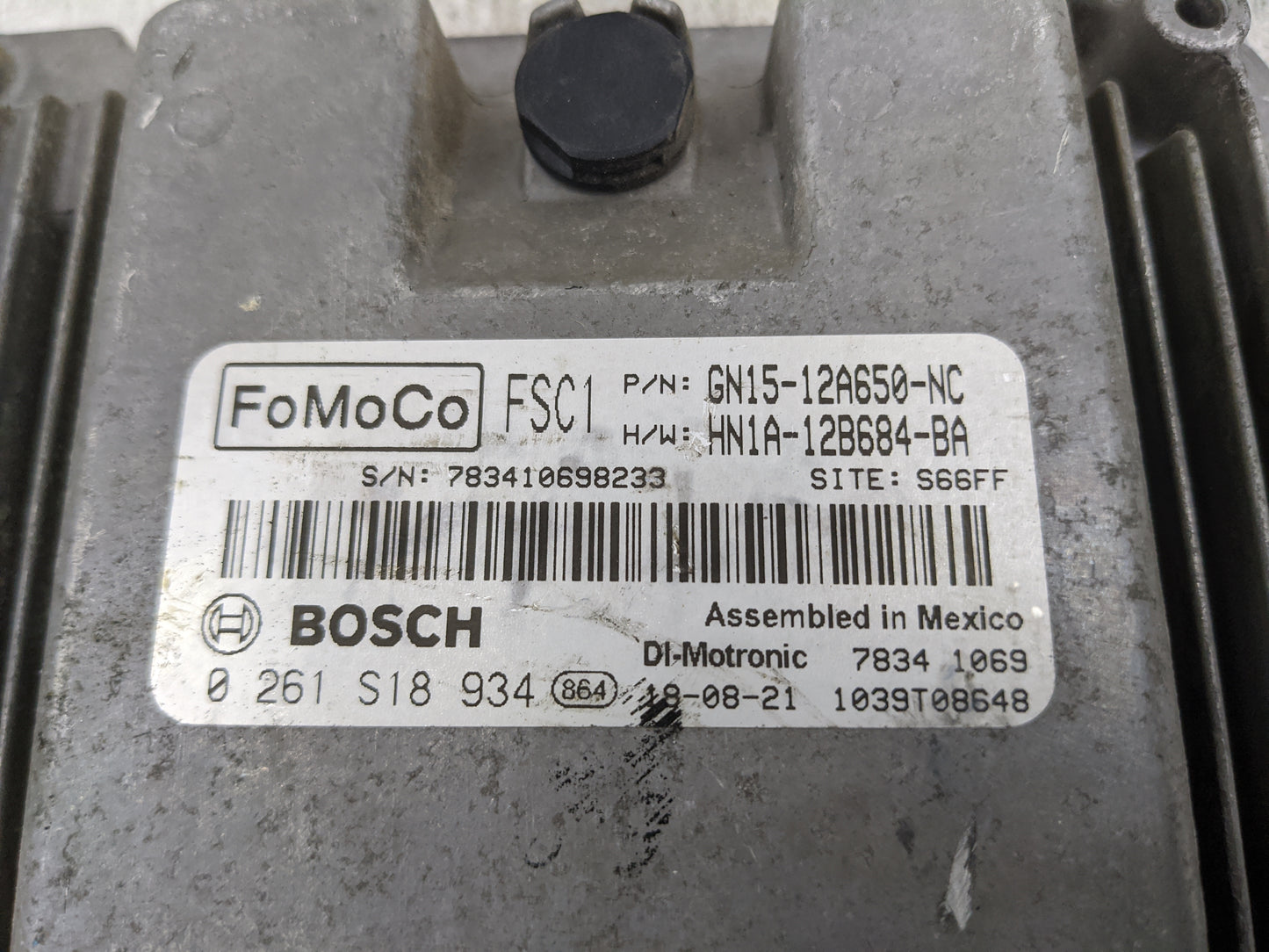 2018-2022 Ford Ecosport PCM Engine Control Computer ECU ECM PCU OEM P/N:GN15-12A650-NC HN1A-12B684-BA Fits OEM Used Auto Par