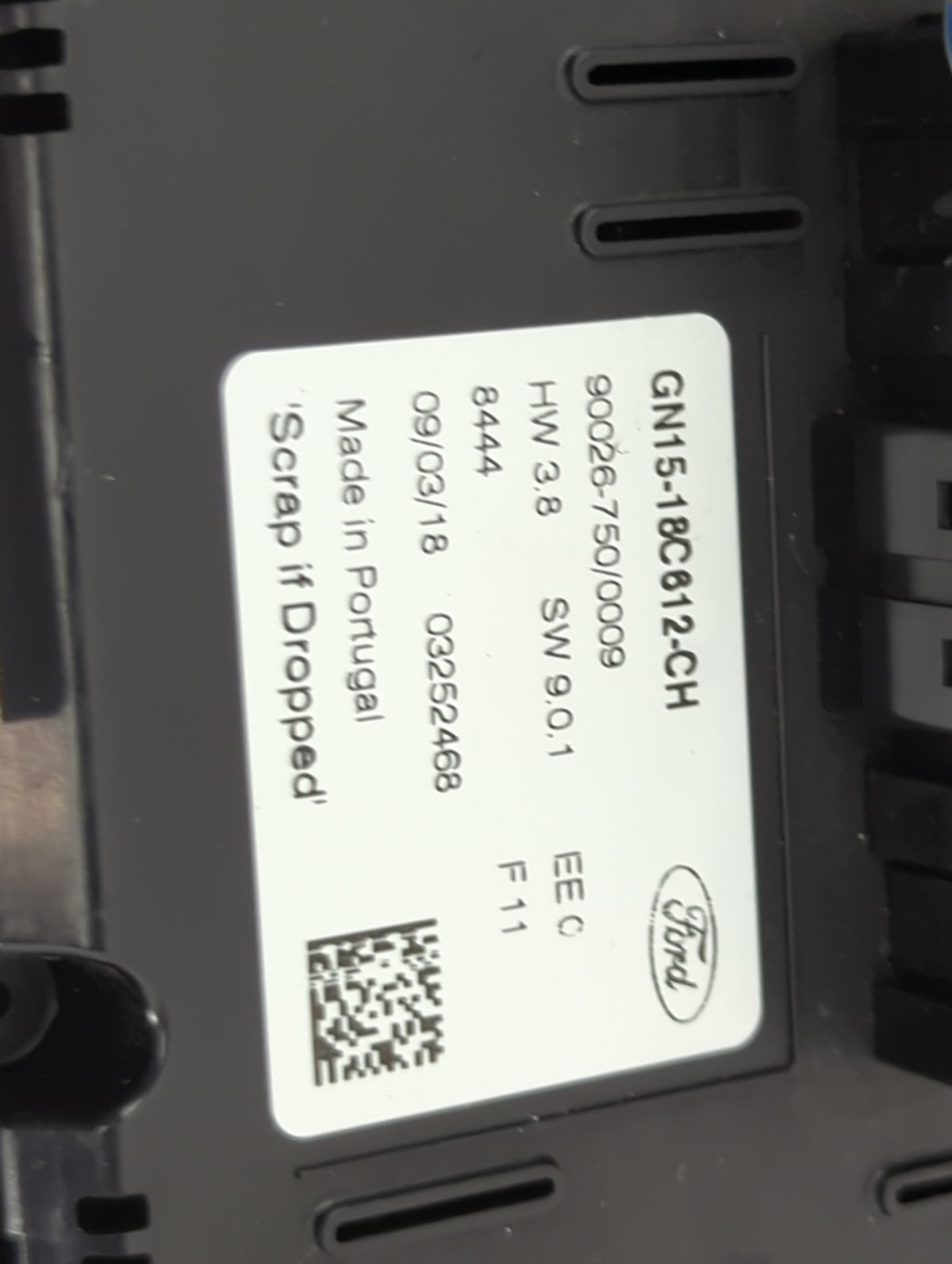 2018-2020 Ford Ecosport Climate Control Module Temperature AC/Heater Replacement P/N:GN15-18C612-CH Fits Fits 2018 2019 2020