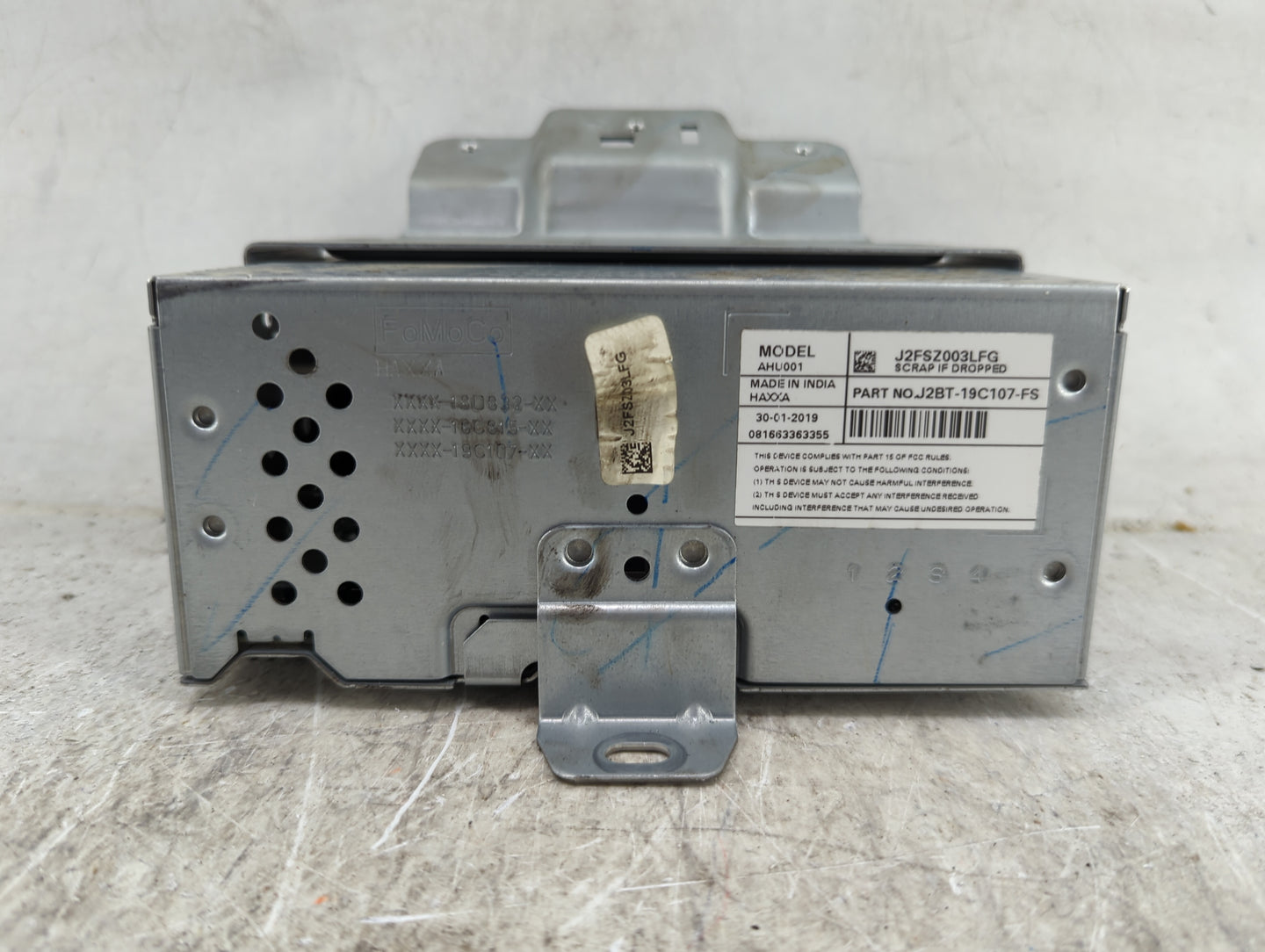 2018-2019 Ford Ecosport Radio AM FM Cd Player Receiver Replacement P/N:J2FSZ003LFG J2BT-19C107-FS Fits Fits 2018 2019 OEM Us
