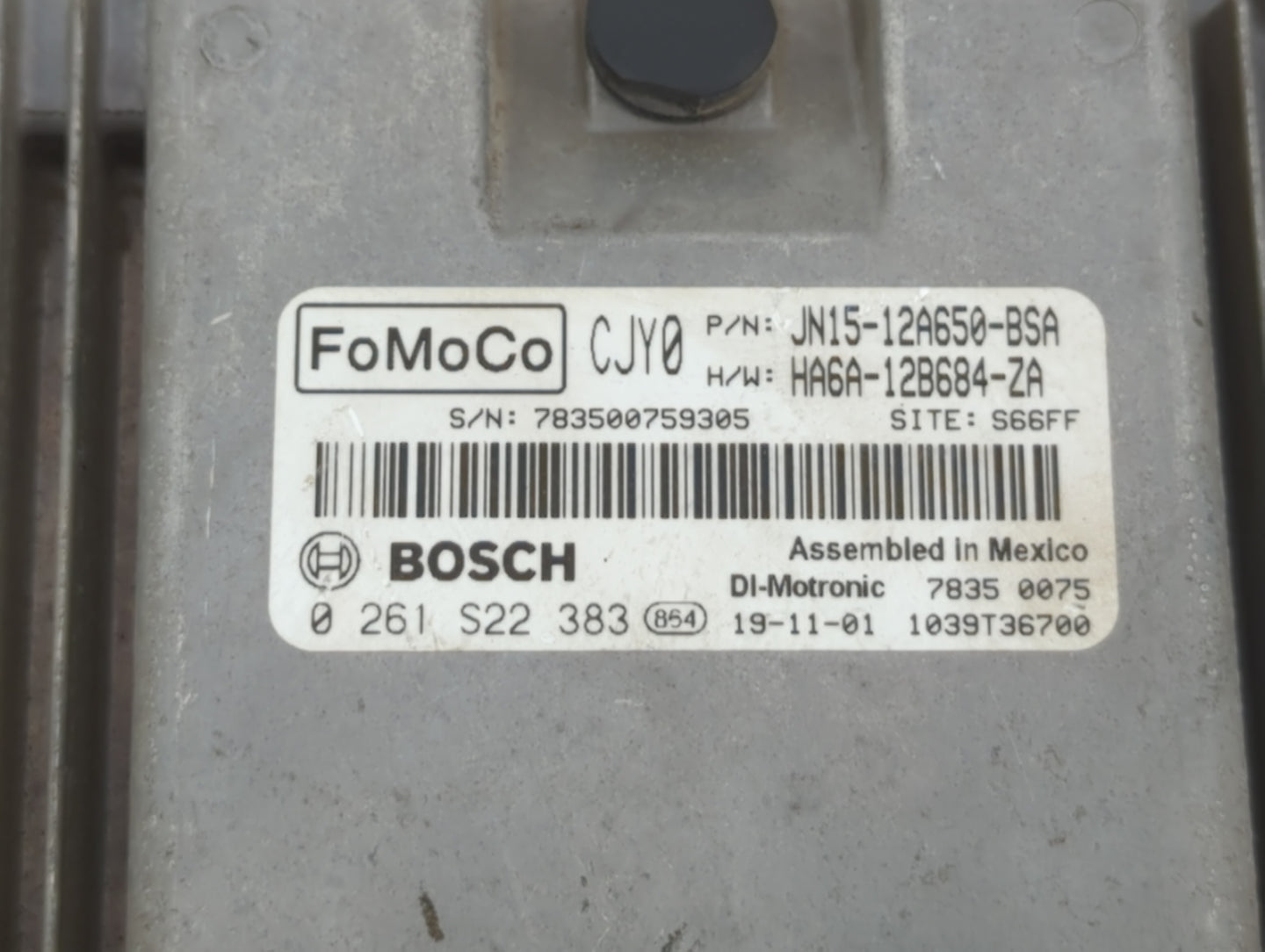 2018-2021 Ford Ecosport PCM Engine Control Computer ECU ECM PCU OEM P/N:JN15-12A650-BSA GN15-12A650-AGB Fits OEM Used Auto P