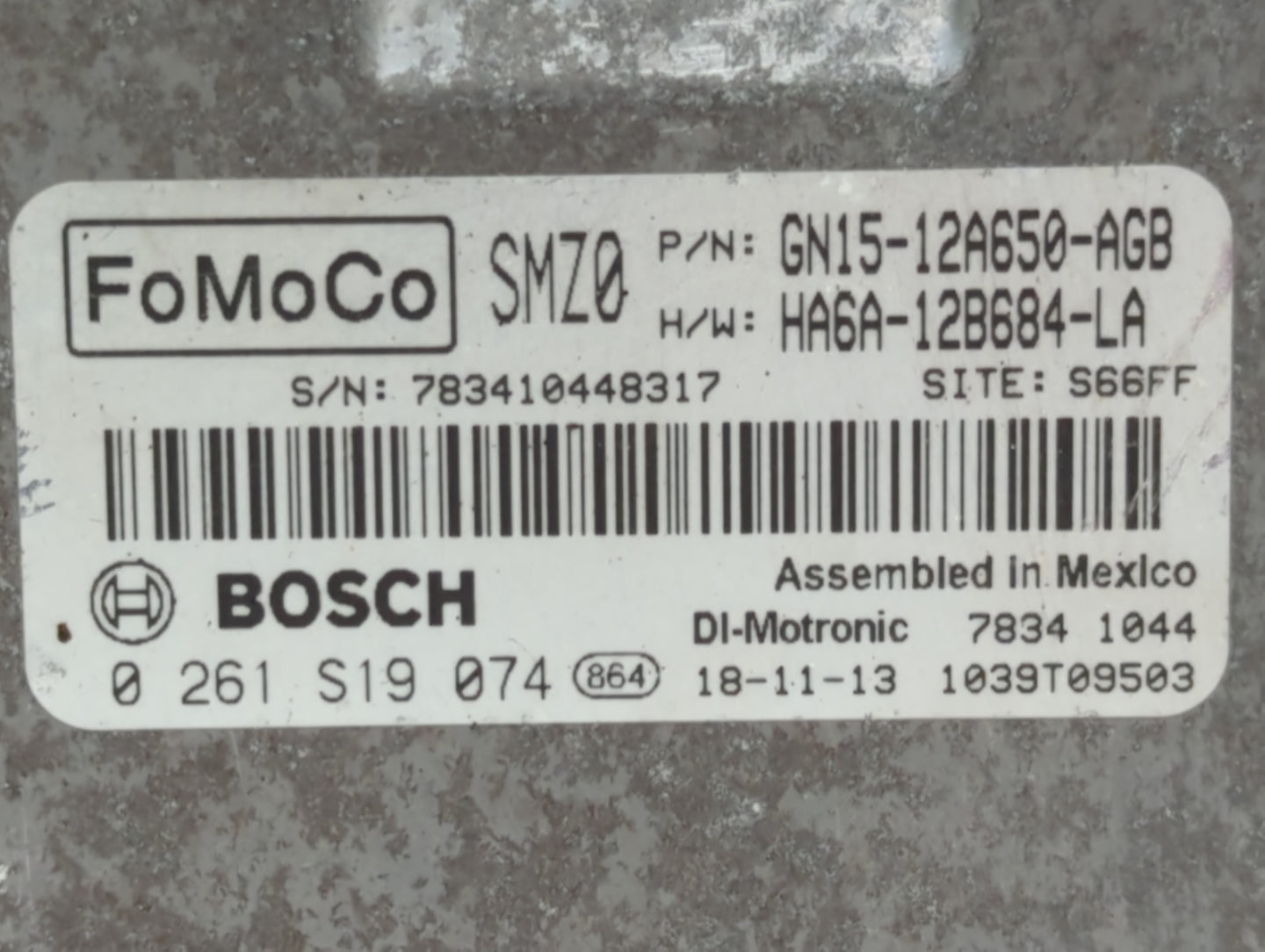 2018-2021 Ford Ecosport PCM Engine Control Computer ECU ECM PCU OEM P/N:GN15-12A650-AGB JN15-12A650-BSA Fits OEM Used Auto P