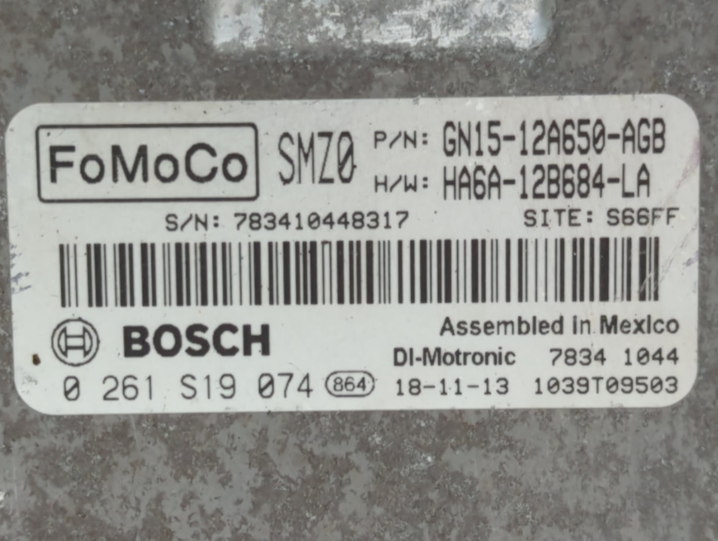2018-2021 Ford Ecosport PCM Engine Control Computer ECU ECM PCU OEM P/N:GN15-12A650-AGB JN15-12A650-BSA Fits OEM Used Auto P