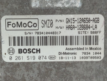 2018-2021 Ford Ecosport PCM Engine Control Computer ECU ECM PCU OEM P/N:GN15-12A650-AGB JN15-12A650-BSA Fits OEM Used Auto Parts