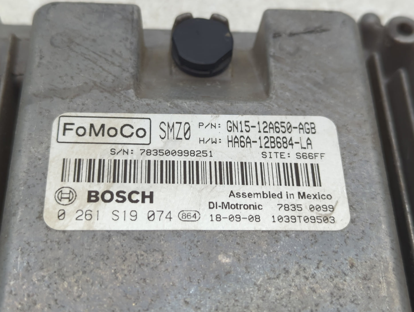 2018-2021 Ford Ecosport PCM Engine Control Computer ECU ECM PCU OEM P/N:GN15-12A650-AGB Fits Fits 2018 2019 2020 2021 OEM Us