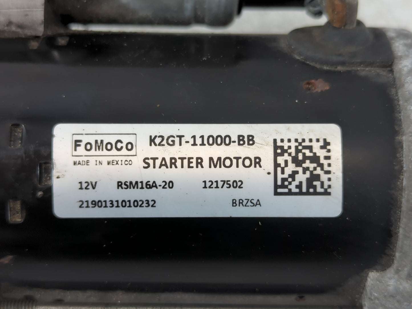 2019-2020 Ford Edge Car Starter Motor Solenoid OEM P/N:K2GT-11000-BB Fits Fits 2019 2020 2021 2022 OEM Used Auto Parts - Oem