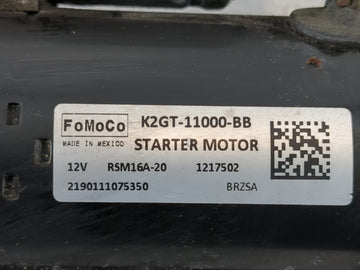 2019-2020 Ford Edge Car Starter Motor Solenoid OEM P/N:K2GT-11000-BB Fits Fits 2019 2020 2021 2022 OEM Used Auto Parts
