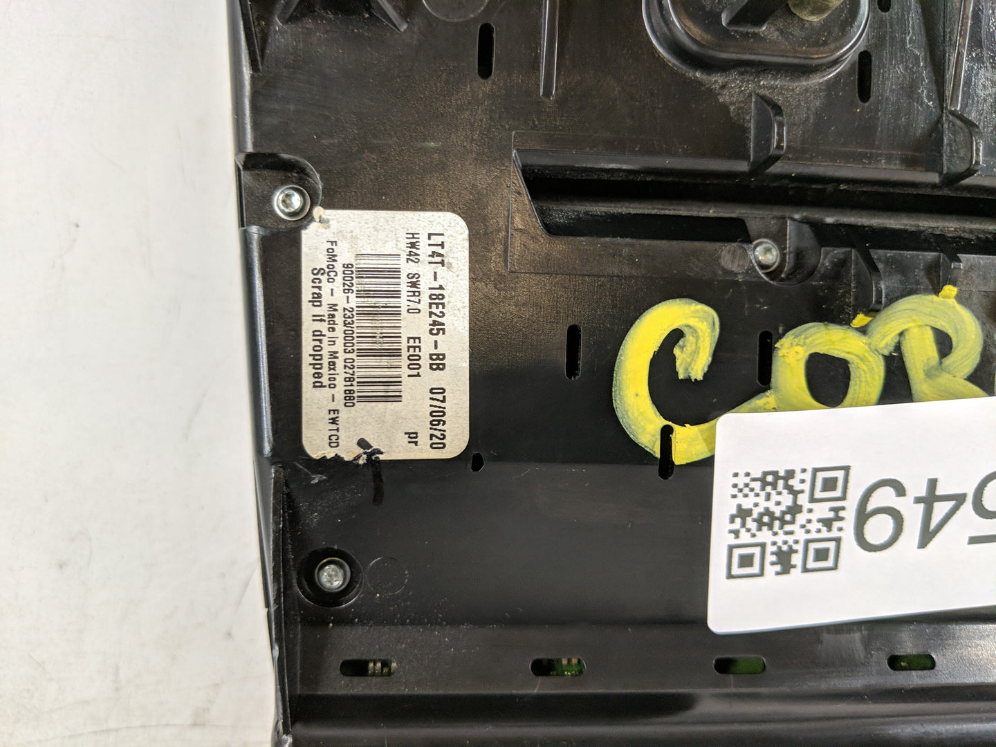 2019-2020 Ford Edge Radio AM FM Cd Player Receiver Replacement P/N:LT4T-18E245-BB Fits Fits 2019 2020 OEM Used Auto Parts - 