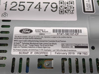 2019 Ford Edge Radio AM FM Cd Player Receiver Replacement P/N:KT4T-19C107-CF Fits OEM Used Auto Parts - Oemusedautoparts1.co