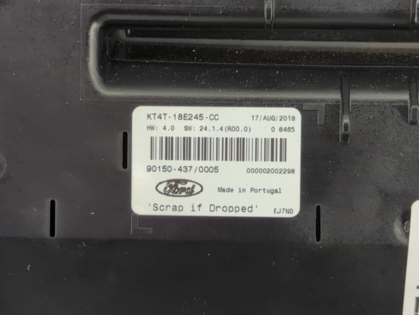 2019-2020 Ford Edge Radio AM FM Cd Player Receiver Replacement P/N:KT4T-18E245-CC Fits Fits 2019 2020 OEM Used Auto Parts - 