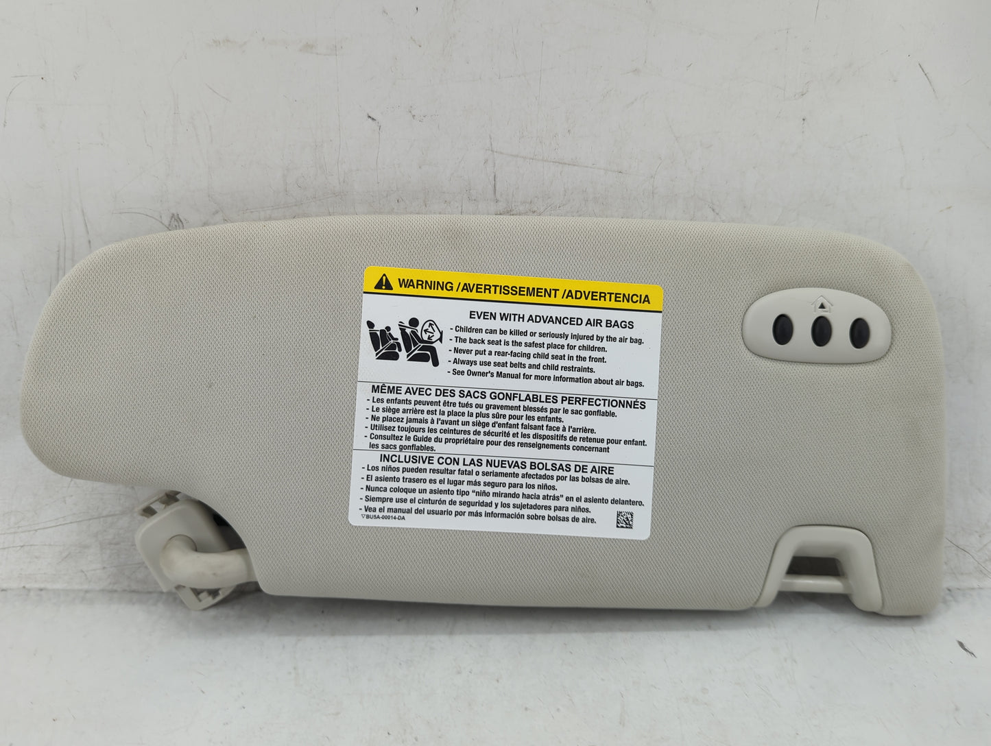 2015-2020 Ford Edge Sun Visor Shade Replacement Driver Left Mirror Fits Fits 2015 2016 2017 2018 2019 2020 OEM Used Auto Par
