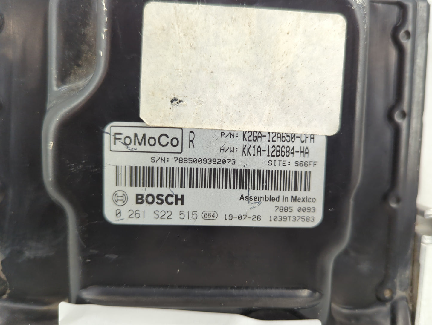 2019 Ford Edge PCM Engine Control Computer ECU ECM PCU OEM P/N:K2GA-12A650-CFA 0 261 S22 515 Fits Fits 2020 2021 2022 OEM Us