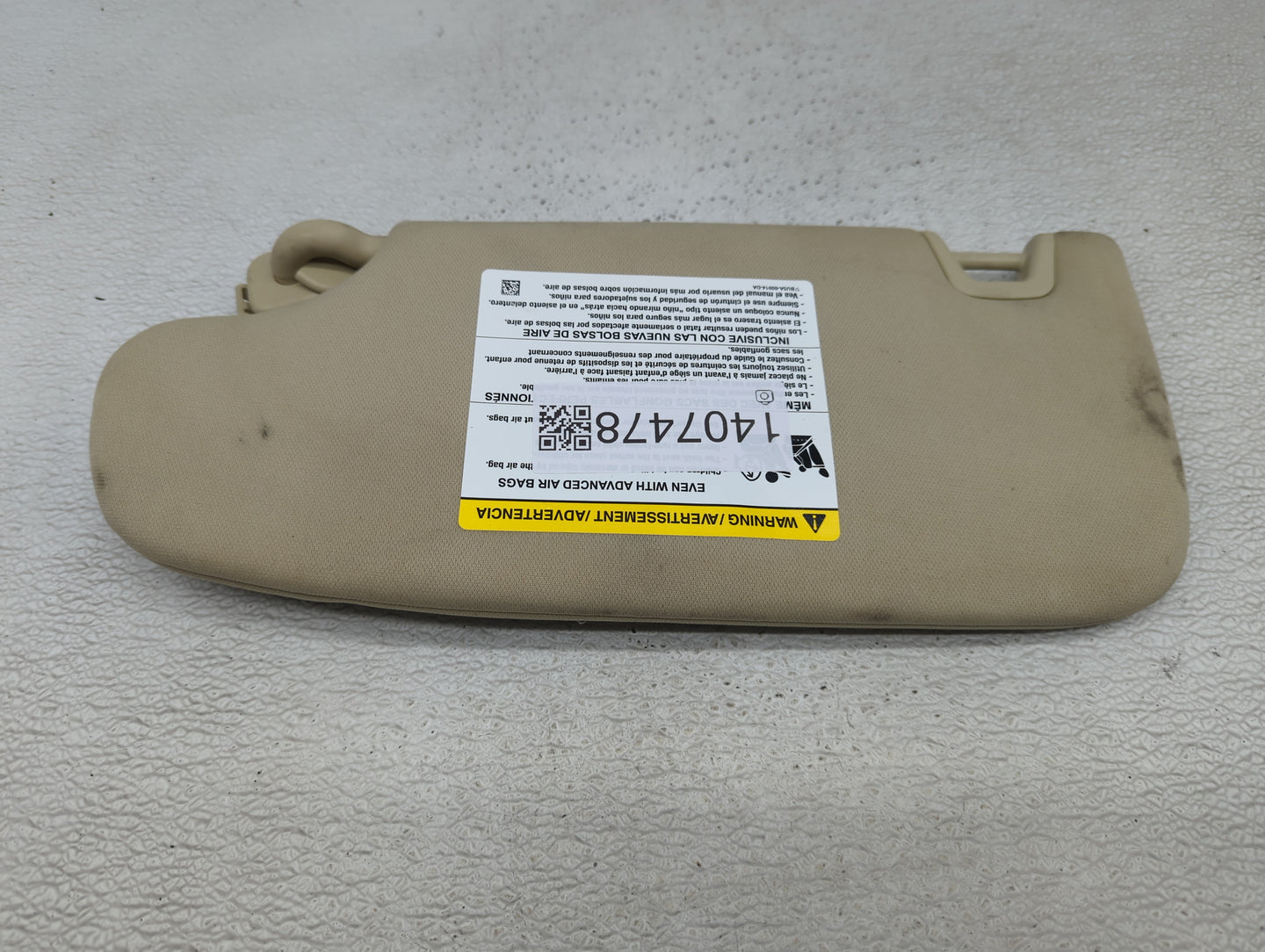 2015-2020 Ford Edge Sun Visor Shade Replacement Passenger Right Mirror Fits Fits 2015 2016 2017 2018 2019 2020 OEM Used Auto