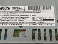 2019 Ford Edge Radio AM FM Cd Player Receiver Replacement P/N:KT4T-19C107-CE Fits OEM Used Auto Parts - Oemusedautoparts1.co