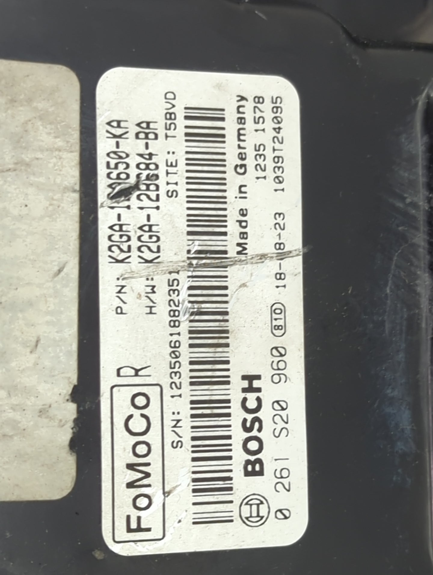 2019-2020 Ford Edge PCM Engine Control Computer ECU ECM PCU OEM P/N:0 261 S20 960 K2GA-12A650-KA Fits Fits 2019 2020 2021 20