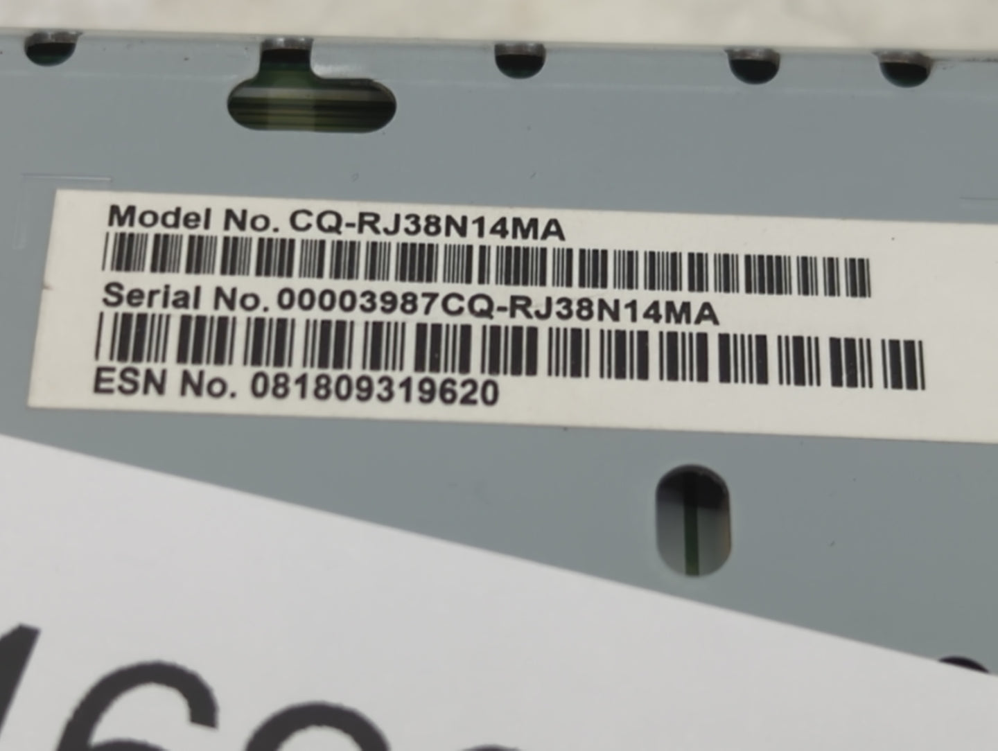 2019 Ford Edge Radio AM FM Cd Player Receiver Replacement P/N:CQ-RJ38N14MA Fits OEM Used Auto Parts - Oemusedautoparts1.com