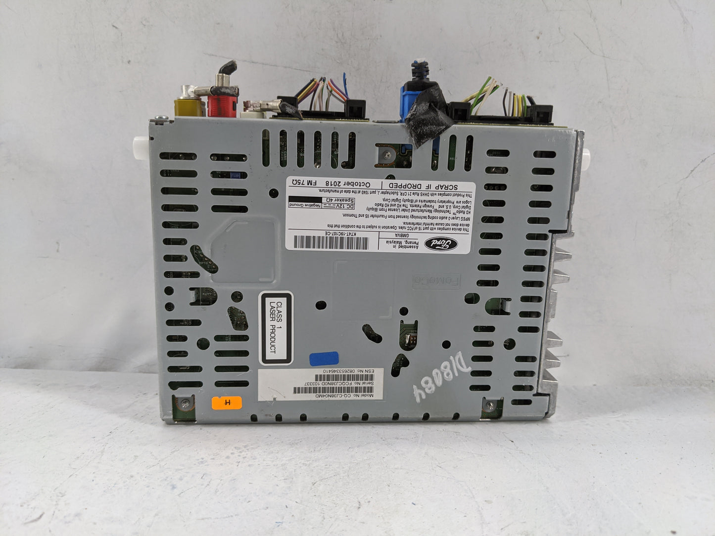 2019 Ford Edge Radio AM FM Cd Player Receiver Replacement P/N:KT4T-19C107-CE GMBVA Fits OEM Used Auto Parts - Oemusedautopar