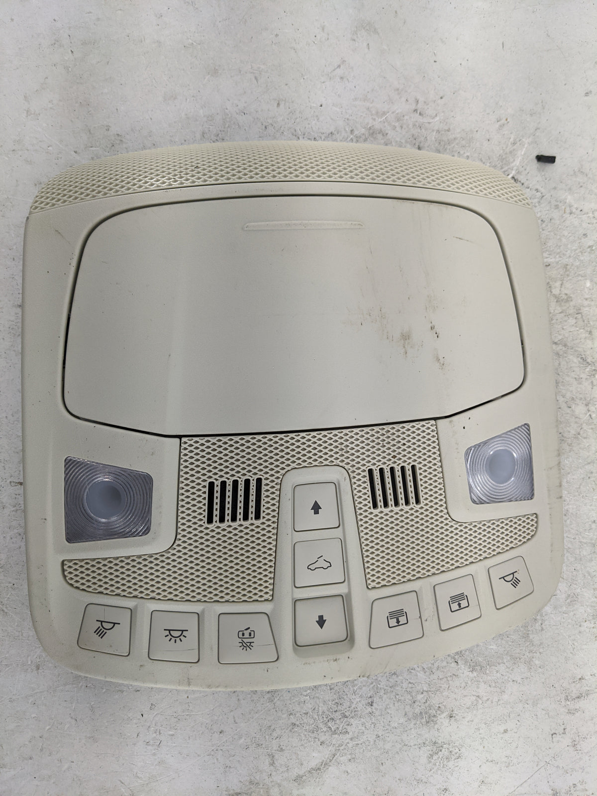 2019 Ford Edge Overhead Roof Console Tan - Oemusedautoparts1.com