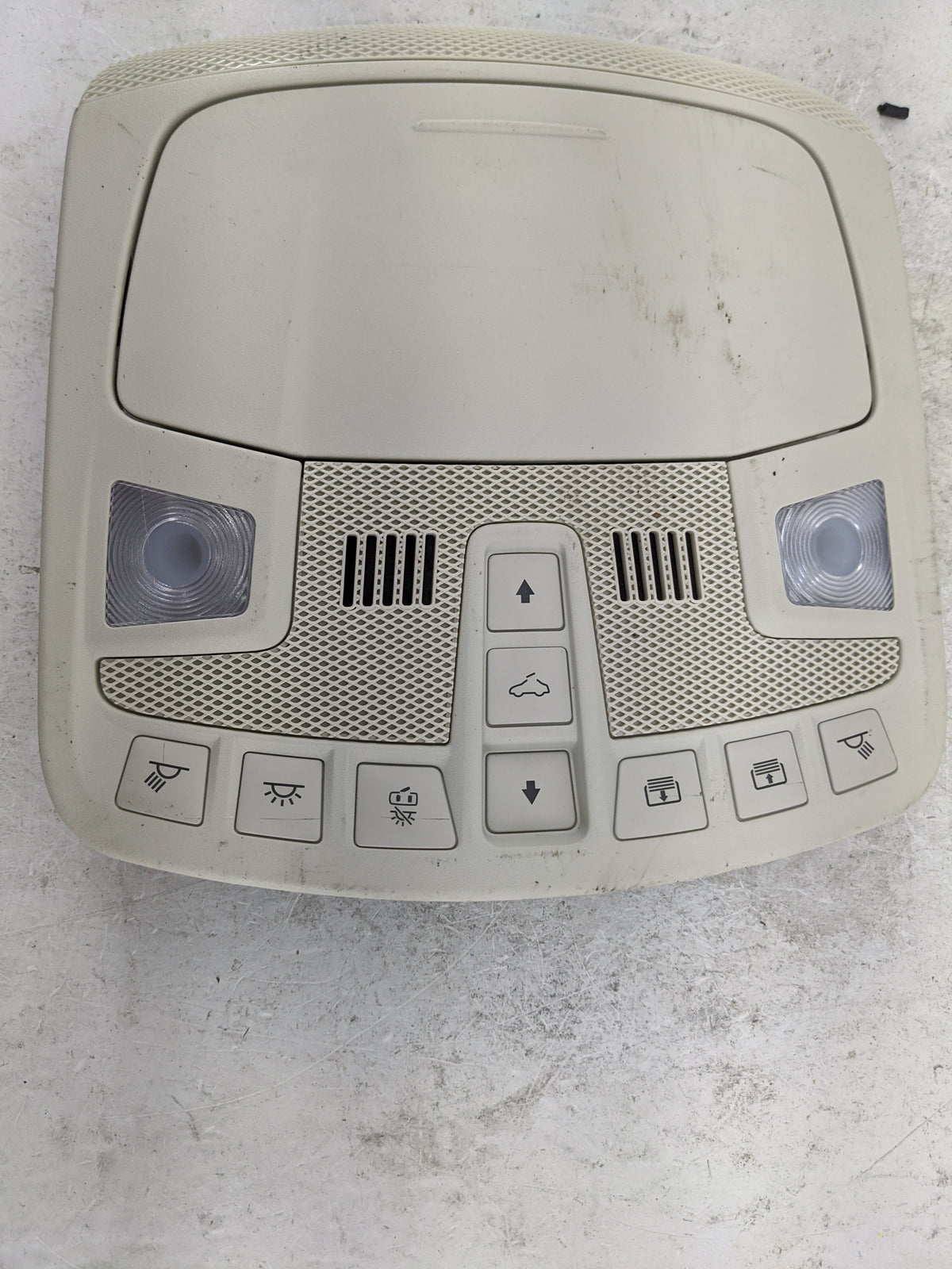 2019 Ford Edge Overhead Roof Console Tan - Oemusedautoparts1.com