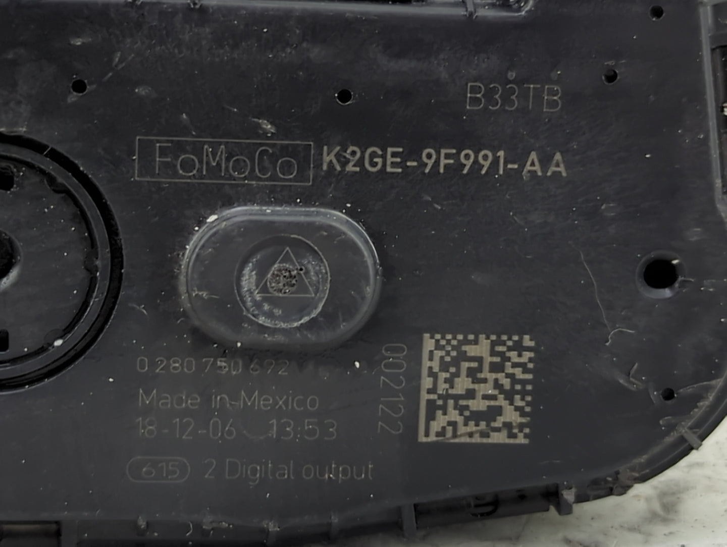 2019-2020 Ford Edge Throttle Body P/N:K2GE-9F991-AA 0280750692 Fits Fits 2019 2020 2021 2022 OEM Used Auto Parts - Oemusedau