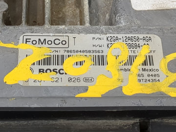 2019-2020 Ford Edge PCM Engine Control Computer ECU ECM PCU OEM P/N:K2GA-12A650-AGA 0 261 S21 026 Fits 2019 2020 OEM Used Auto Parts